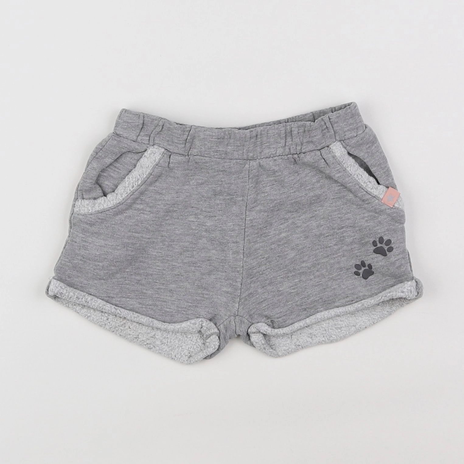 Vertbaudet - short gris - 12 mois
