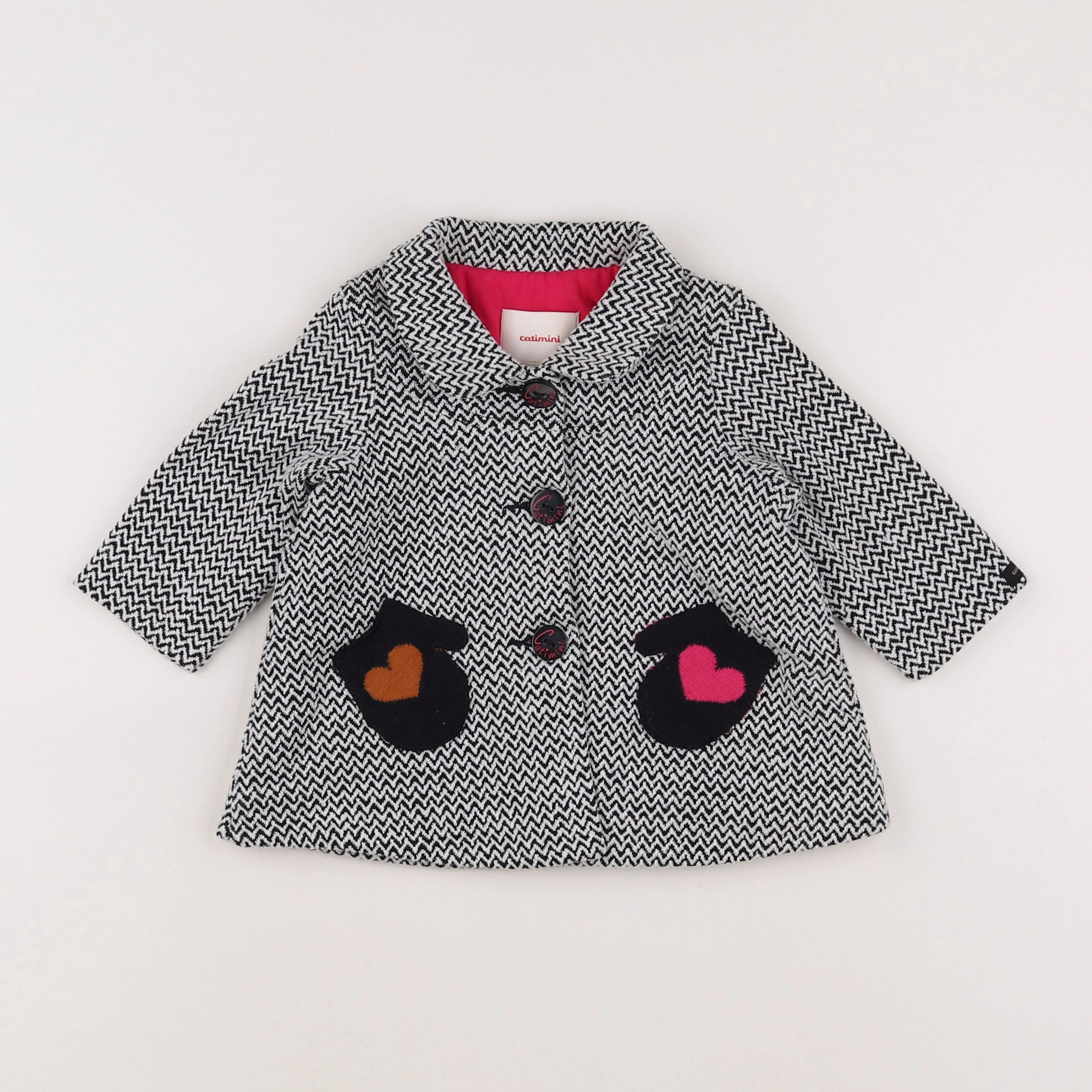 Catimini - manteau gris - 9 mois