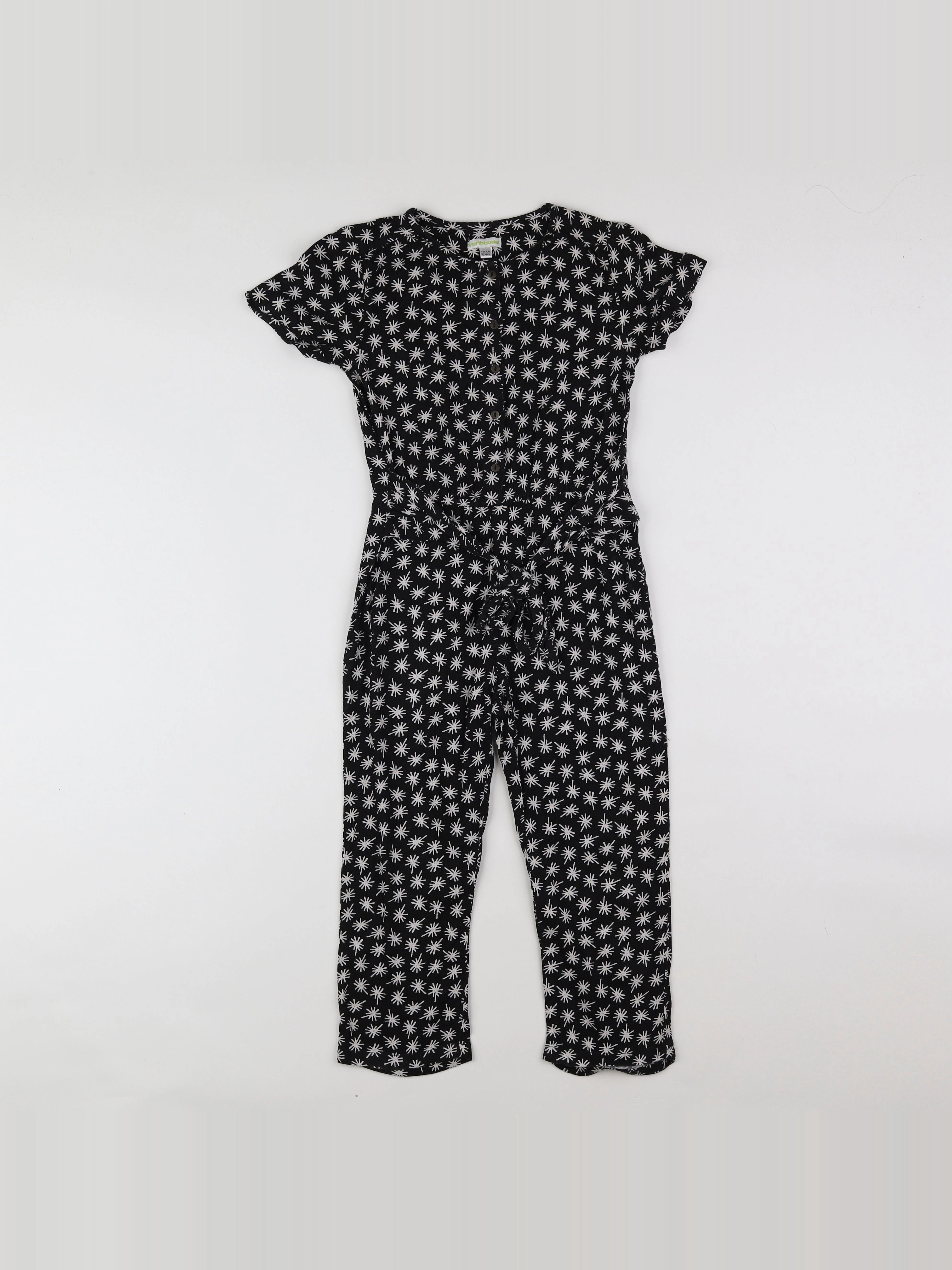 Vertbaudet - combinaison noir, blanc - 6 ans