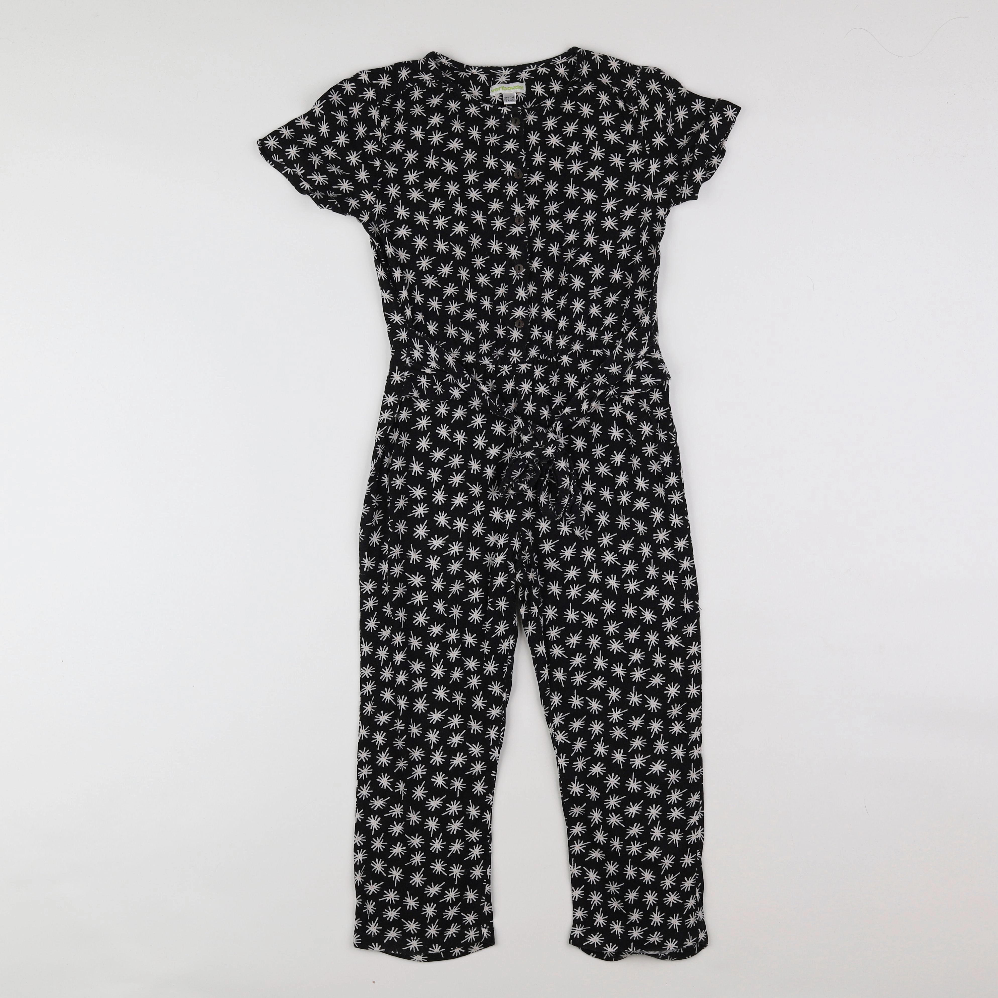 Vertbaudet - combinaison noir, blanc - 6 ans