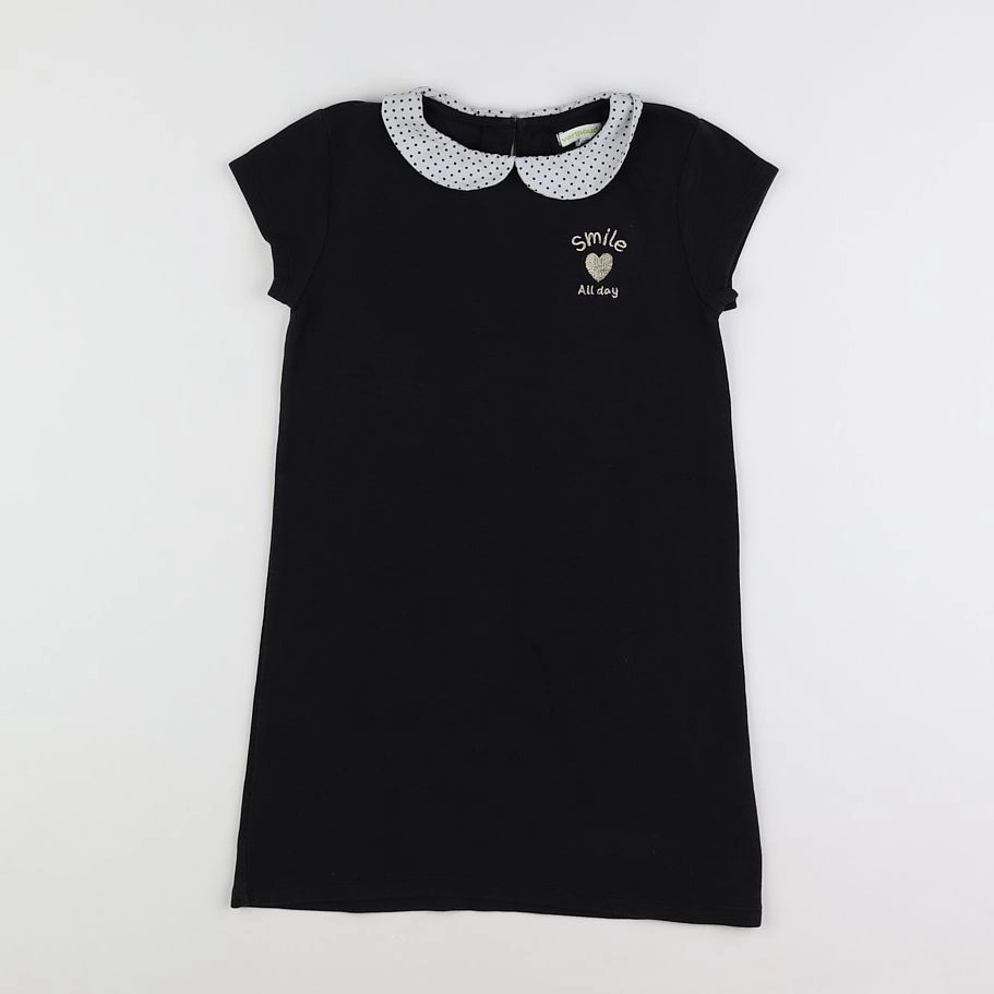 Vertbaudet - robe noir, or - 8 ans