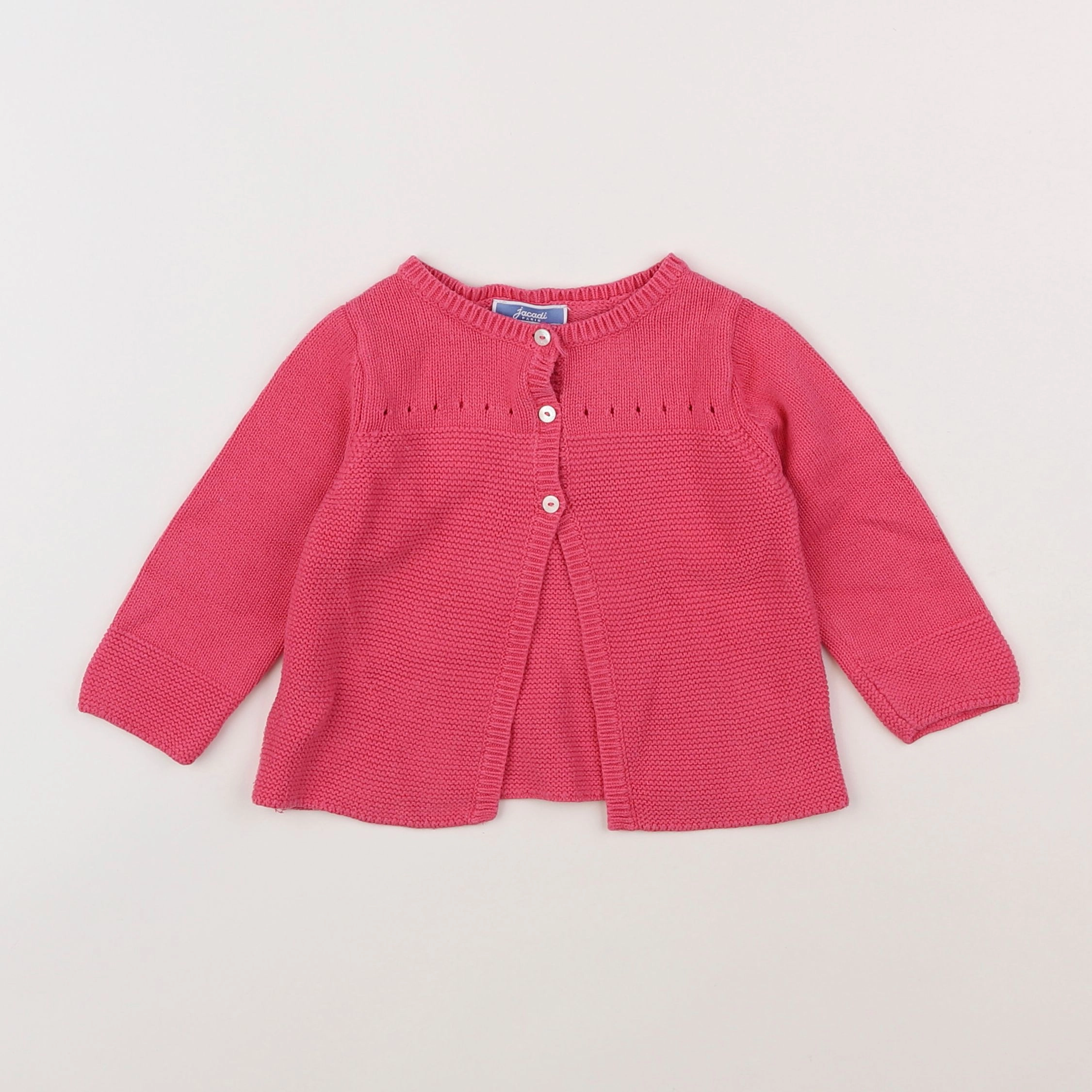 Jacadi - gilet rose - 12 mois