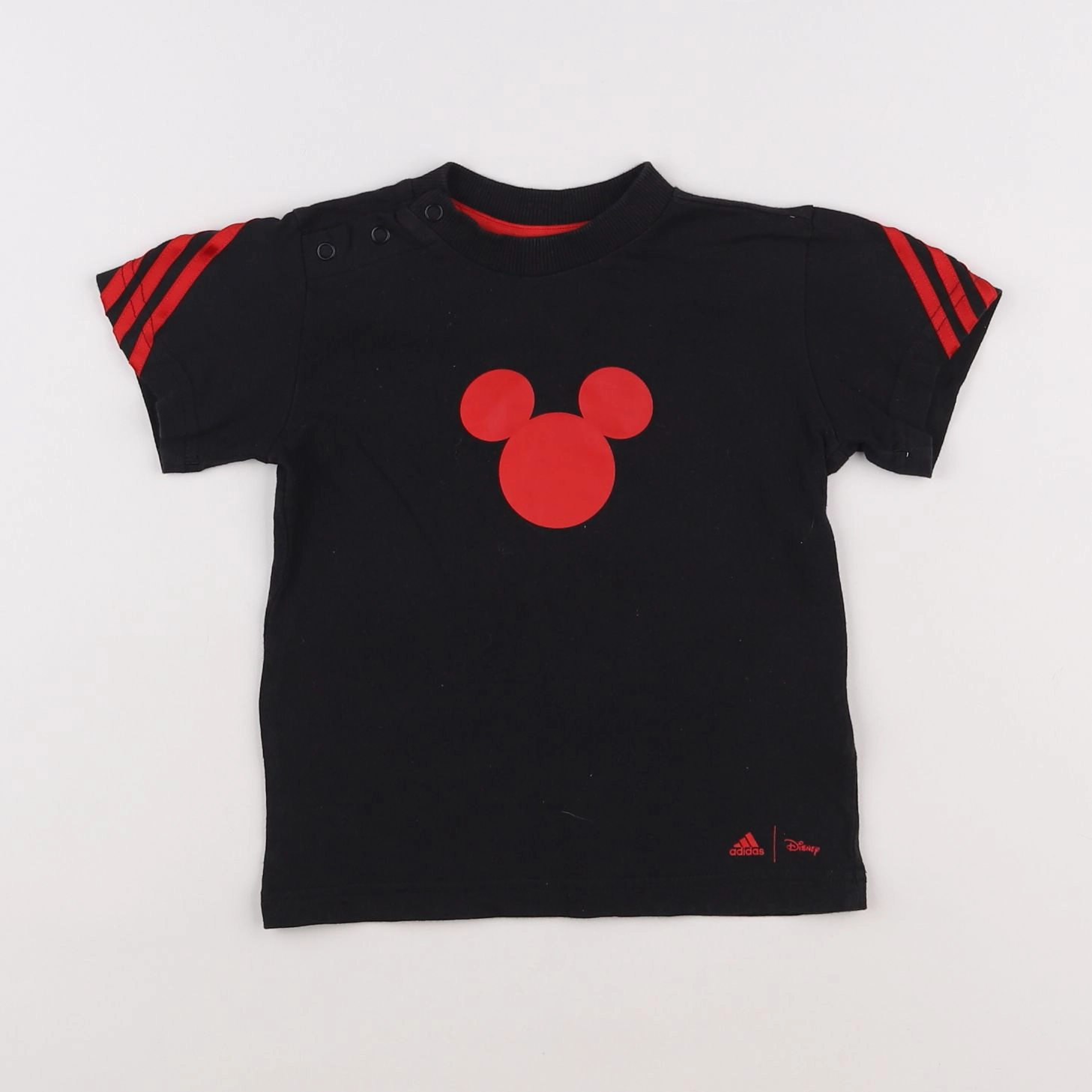 Adidas - tee-shirt rouge, noir - 12/18 mois