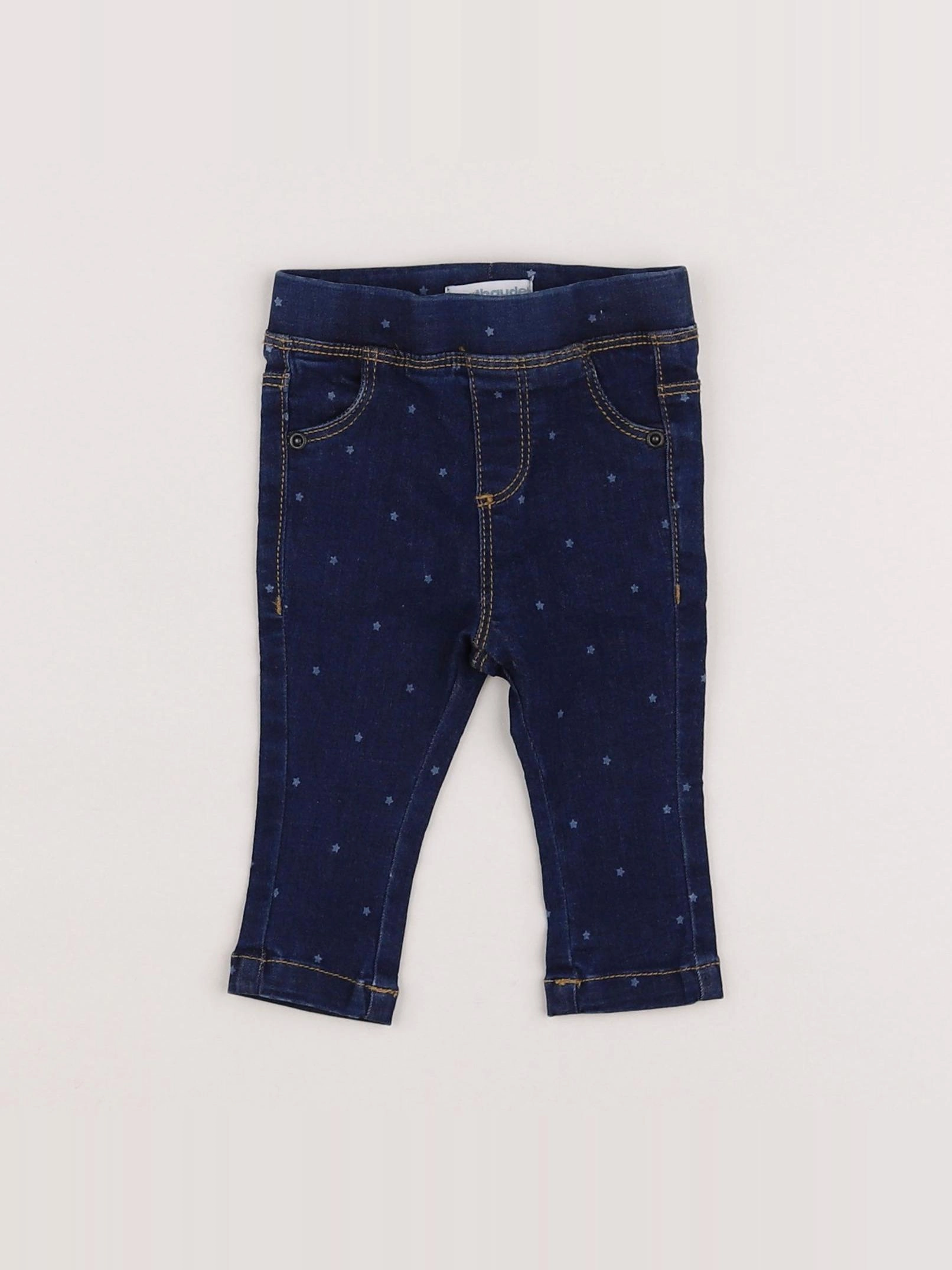 Vertbaudet - jegging bleu - 3 mois