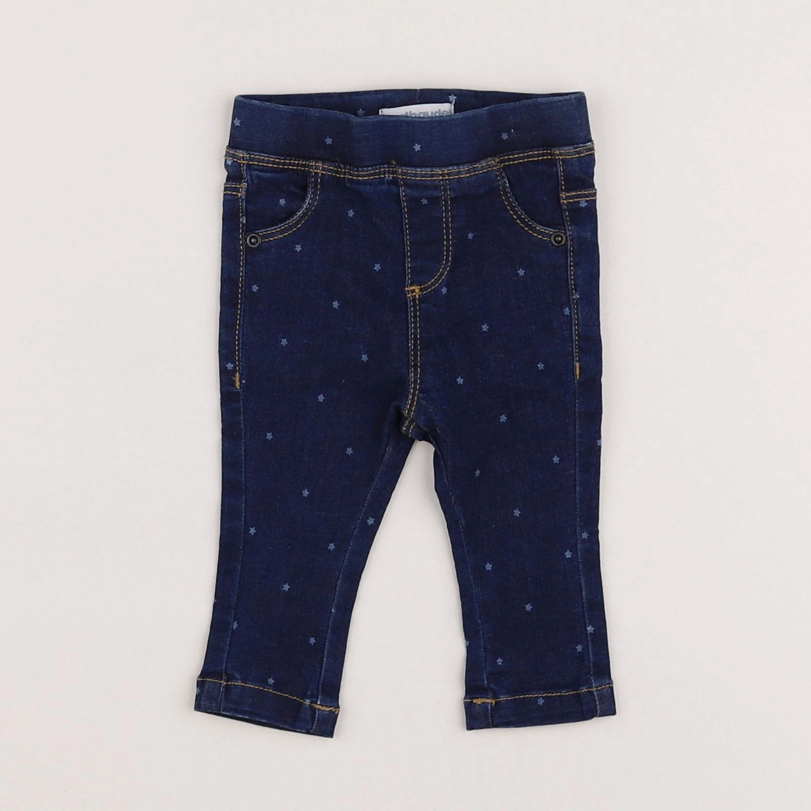 Vertbaudet - jegging bleu - 3 mois