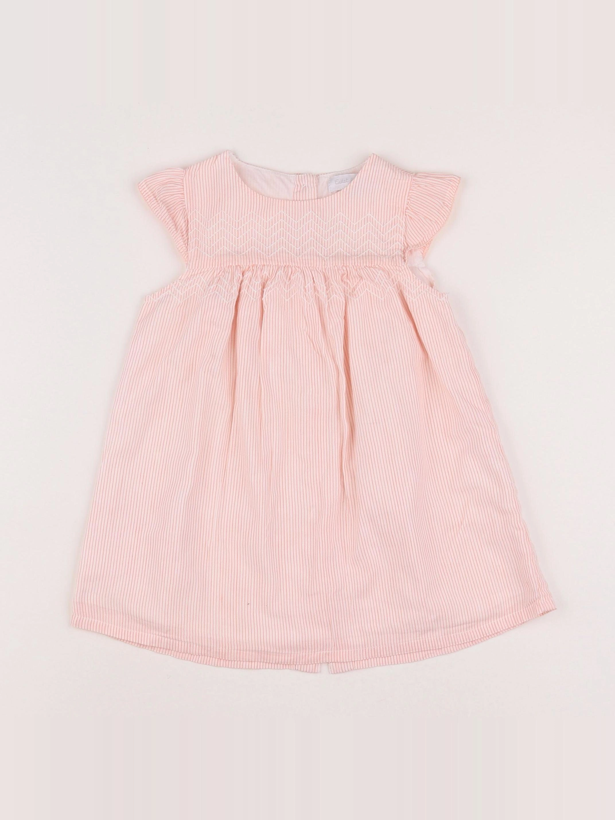 Cadet Rousselle - robe blanc, orange - 18 mois
