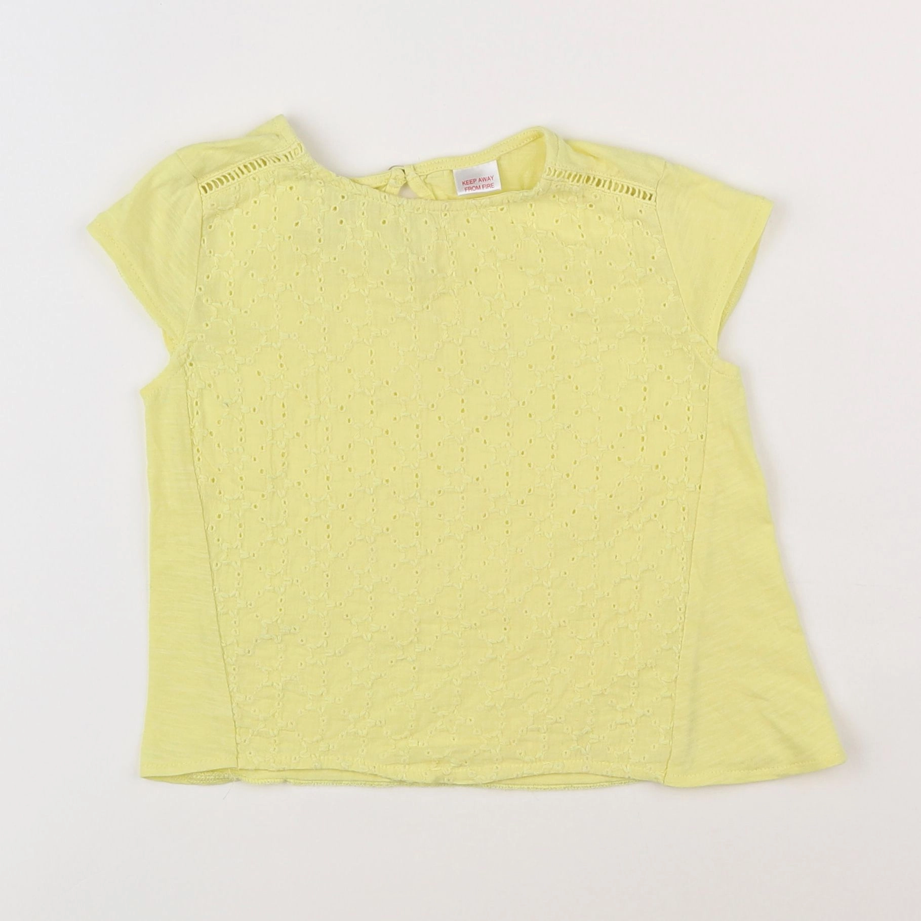 Zara - tee-shirt jaune - 18 mois à 2 ans