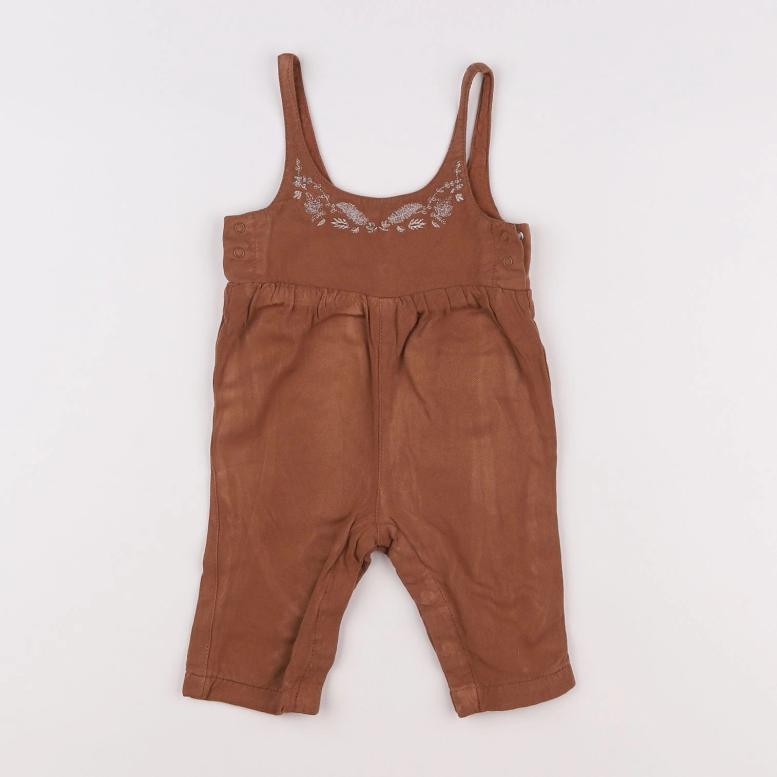 Vertbaudet - combinaison marron - 3 mois