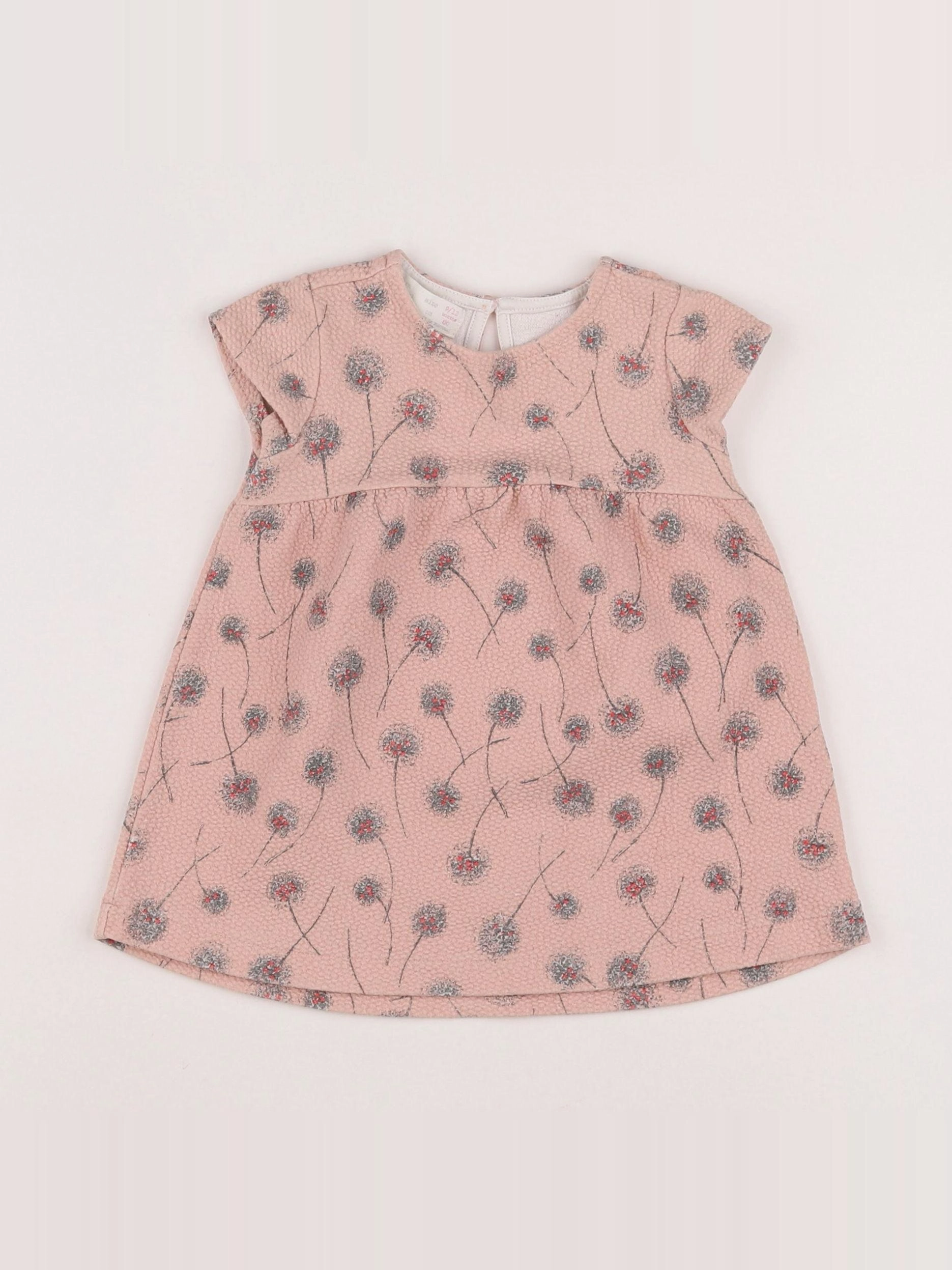 Zara - robe rose - 9/12 mois