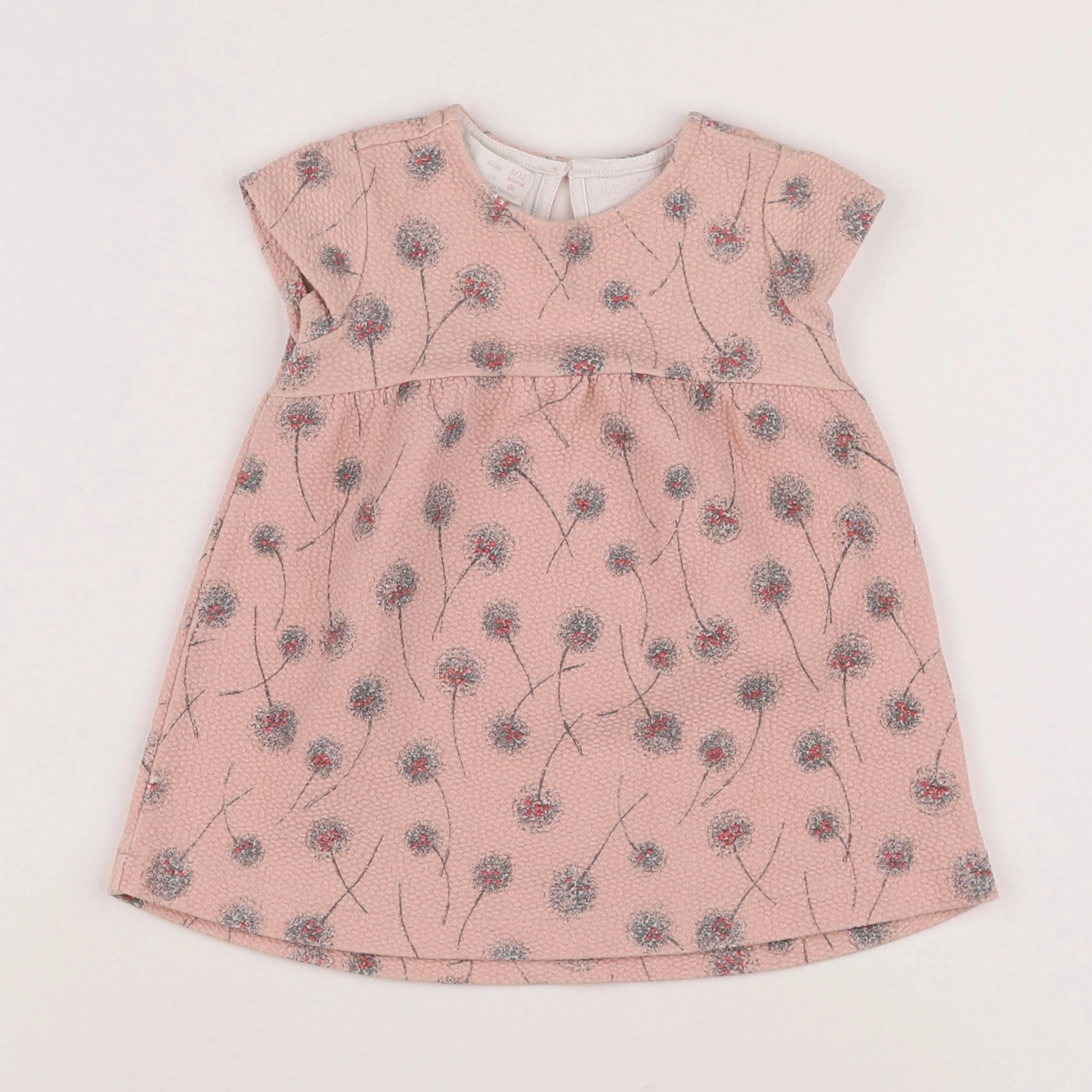 Zara - robe rose - 9/12 mois
