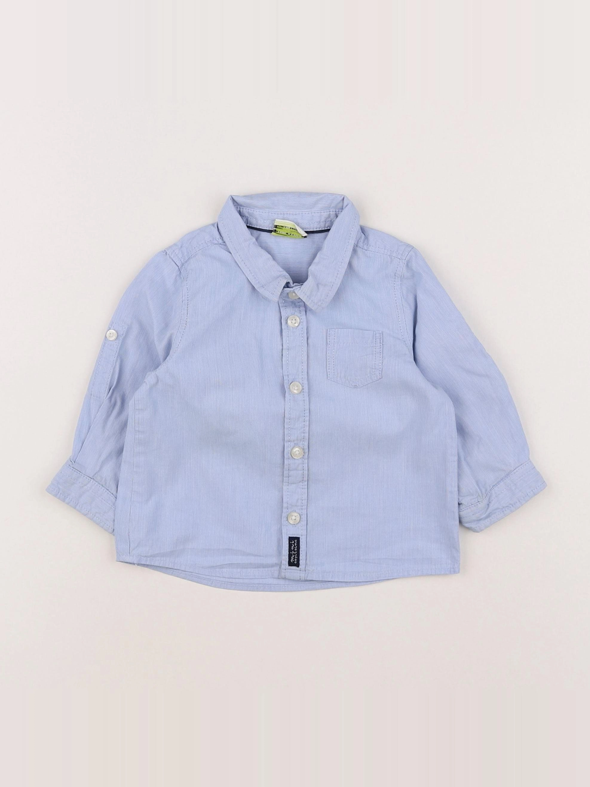 Tape à l'oeil - chemise bleu - 9 mois