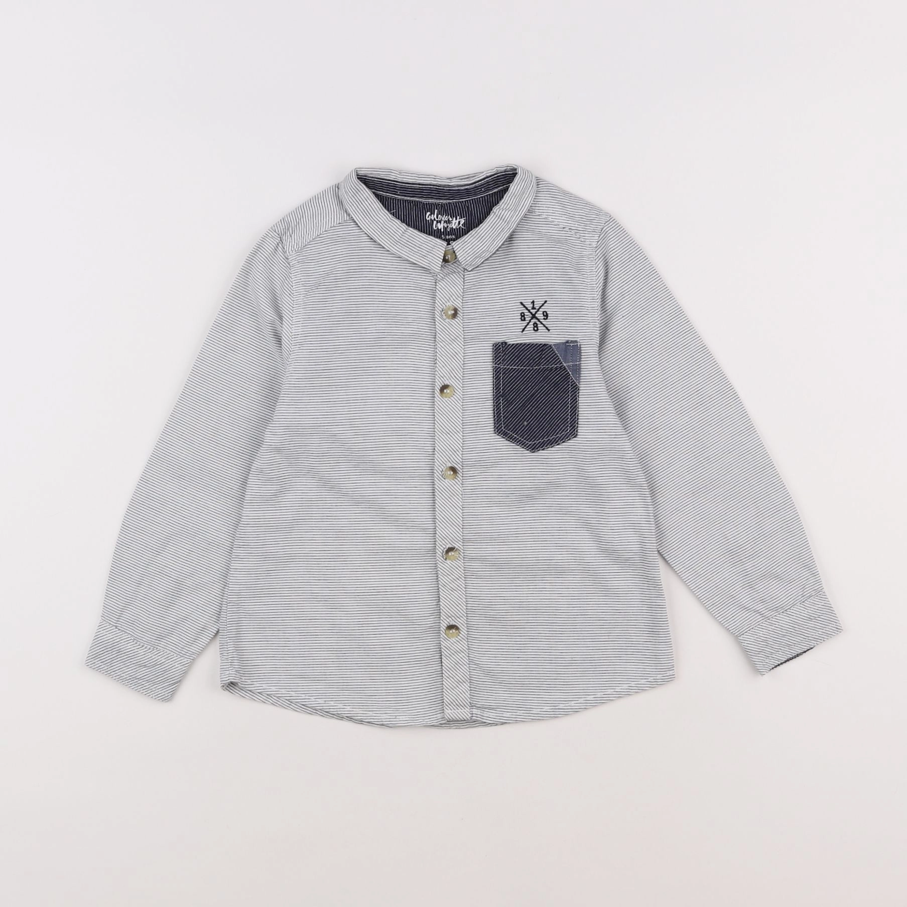 Galeries Lafayette - chemise gris - 5 ans