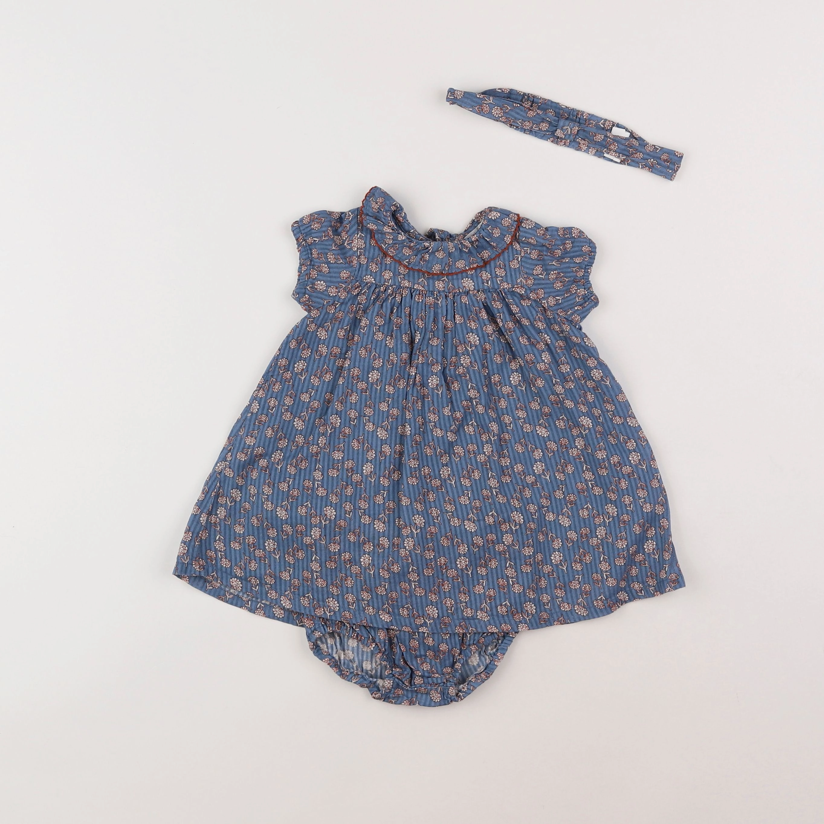 Boutchou - robe bleu - 1 mois