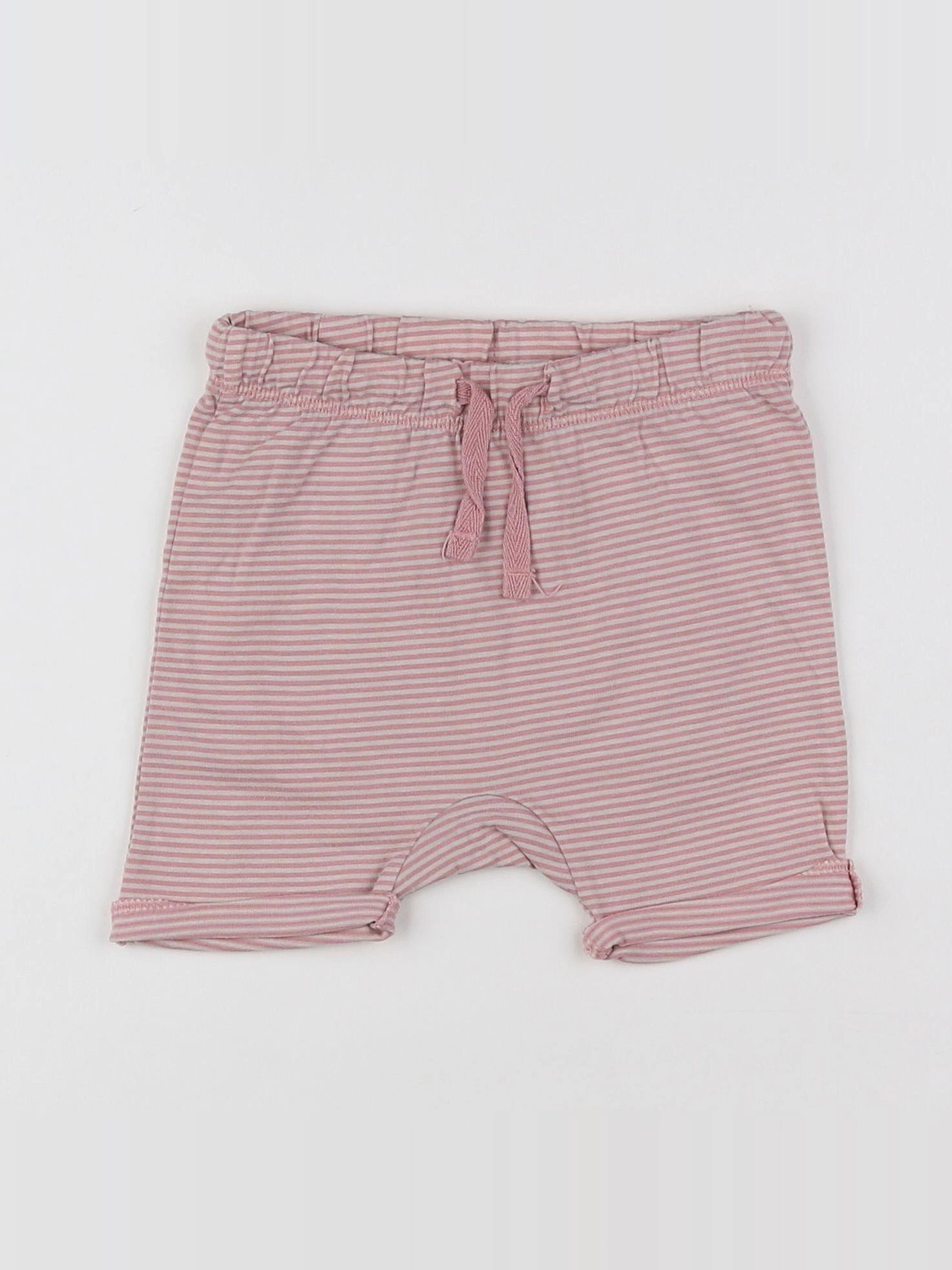 H&M - short rose, gris - 9/12 mois