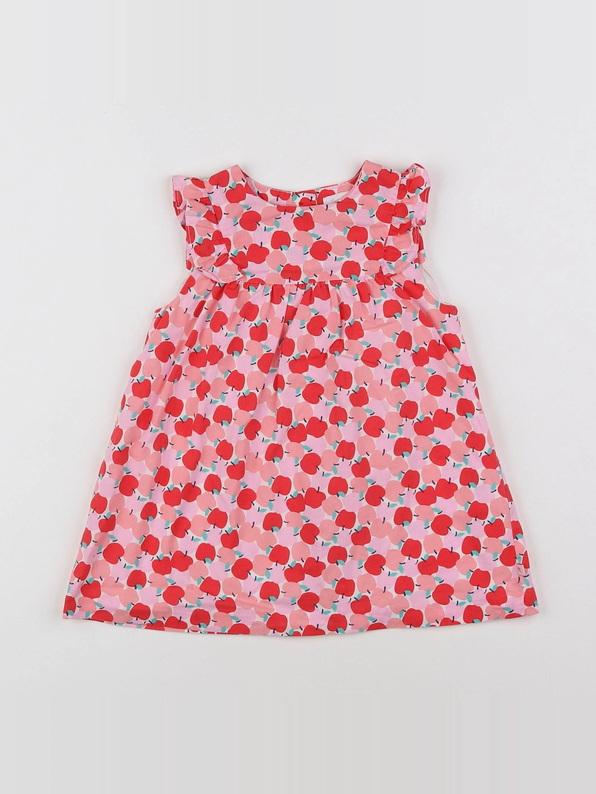 Cadet Rousselle - robe rose, rouge - 12 mois
