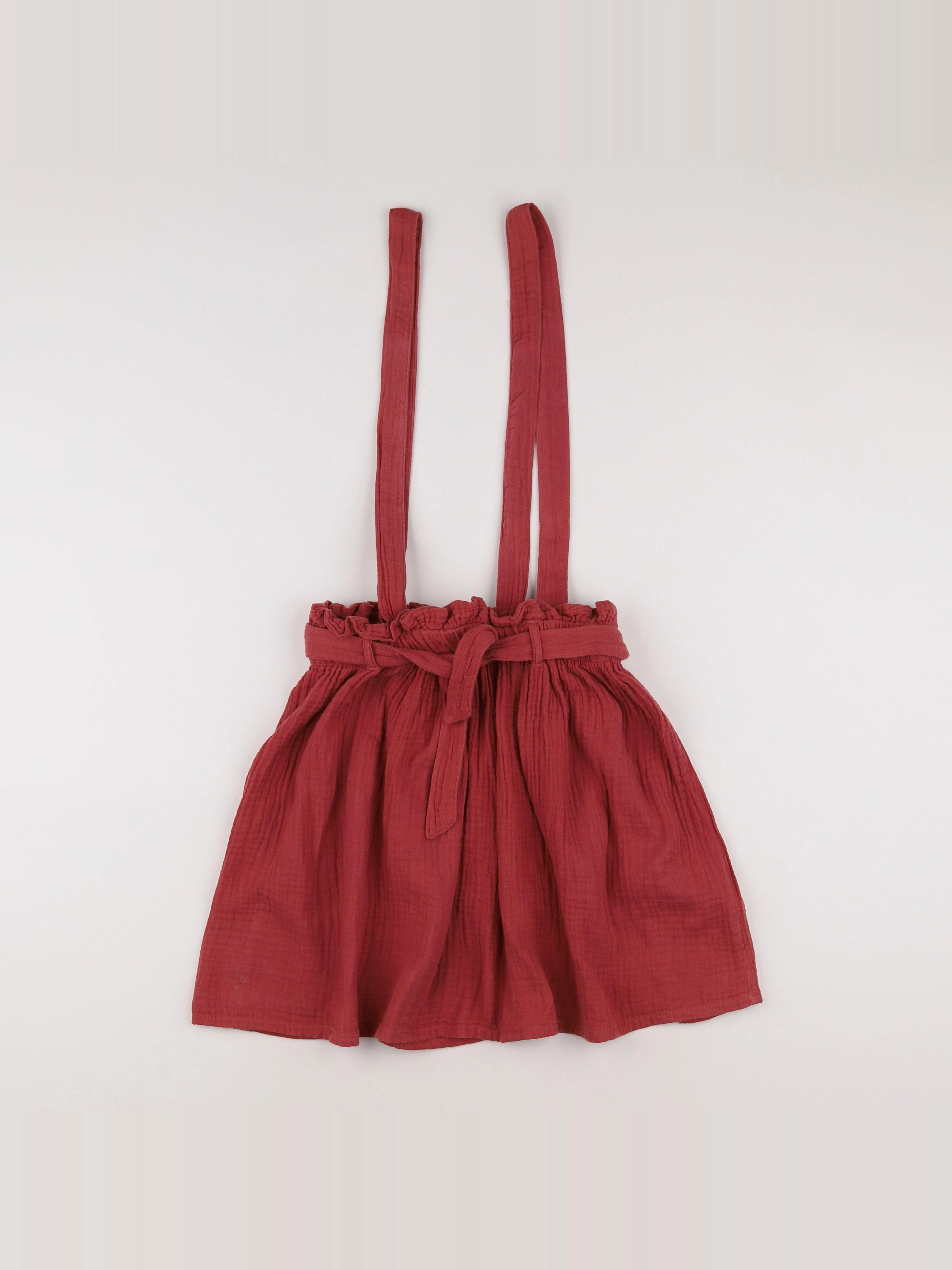Vertbaudet - jupe rouge - 9 ans