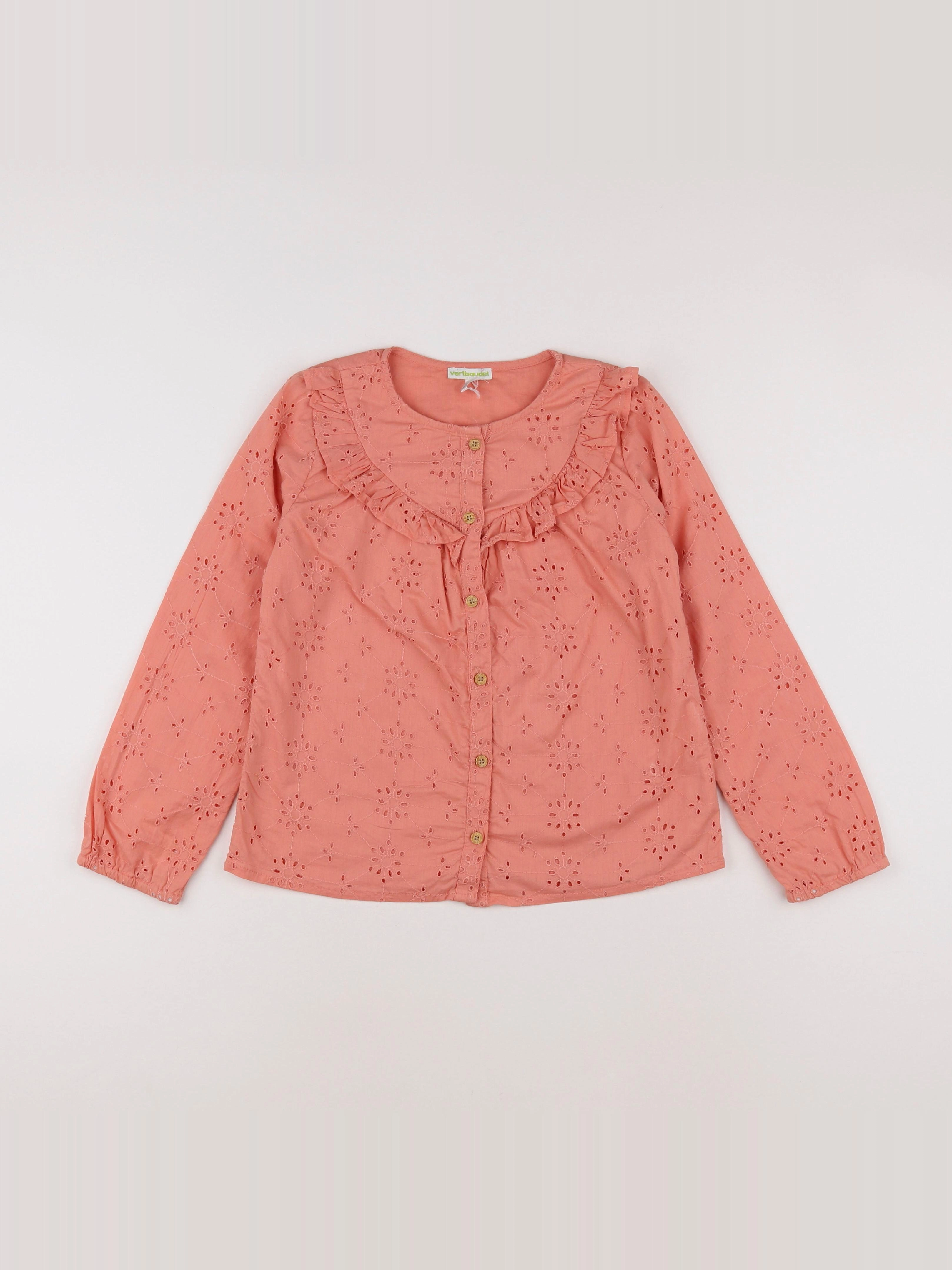 Vertbaudet - blouse orange - 9 ans