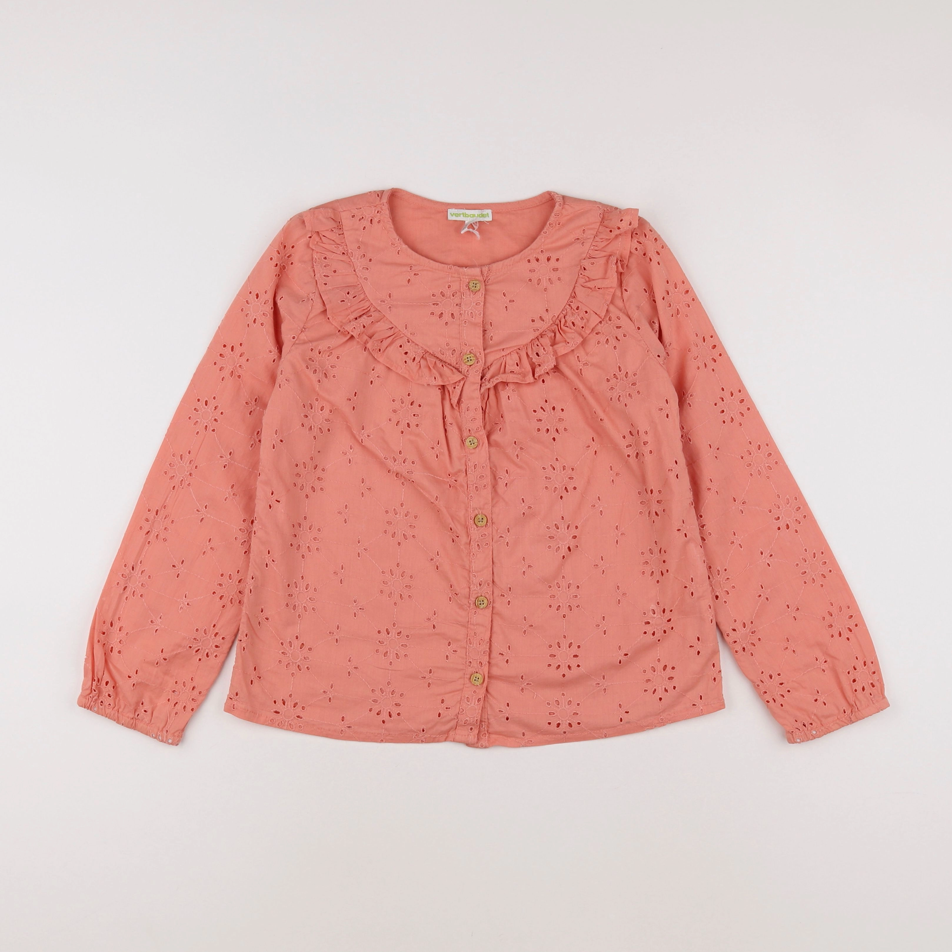 Vertbaudet - blouse orange - 9 ans