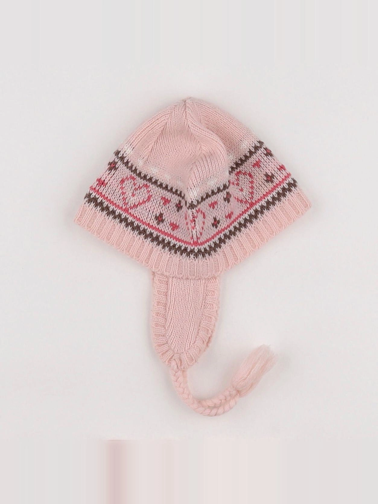 Vertbaudet - bonnet rose - 3/6 mois