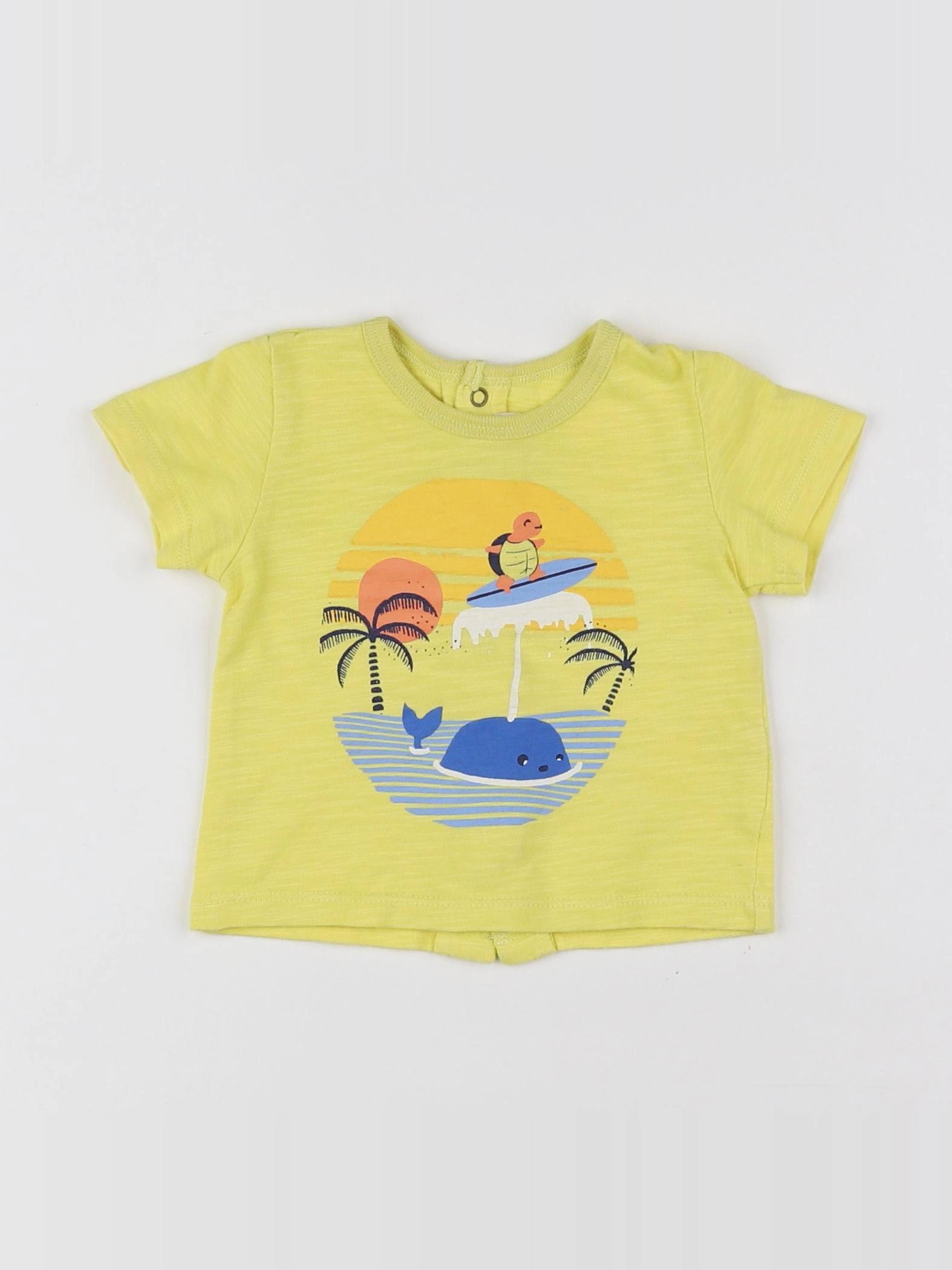 Catimini - tee-shirt jaune - 3 mois