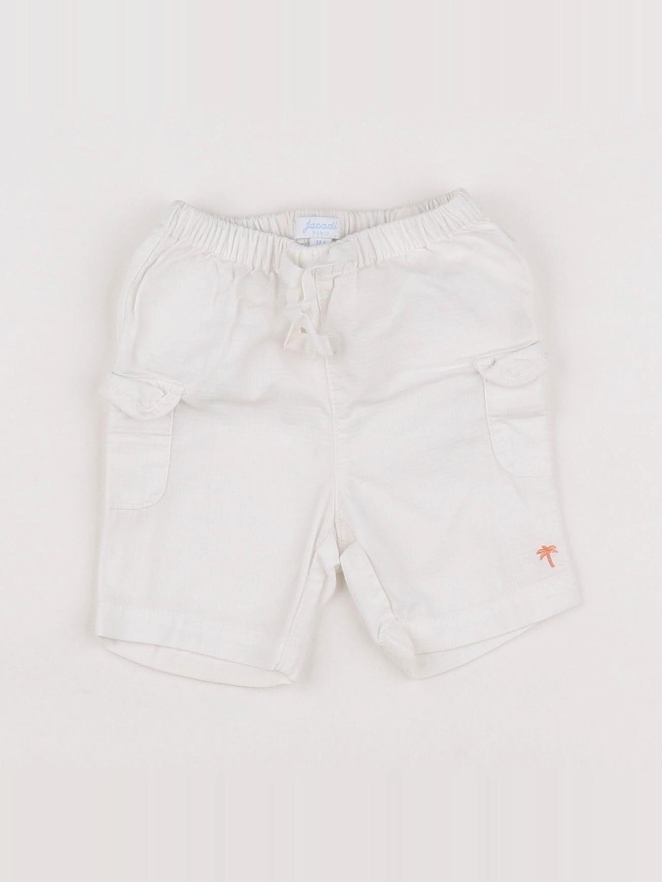 Jacadi - short blanc - 1 mois