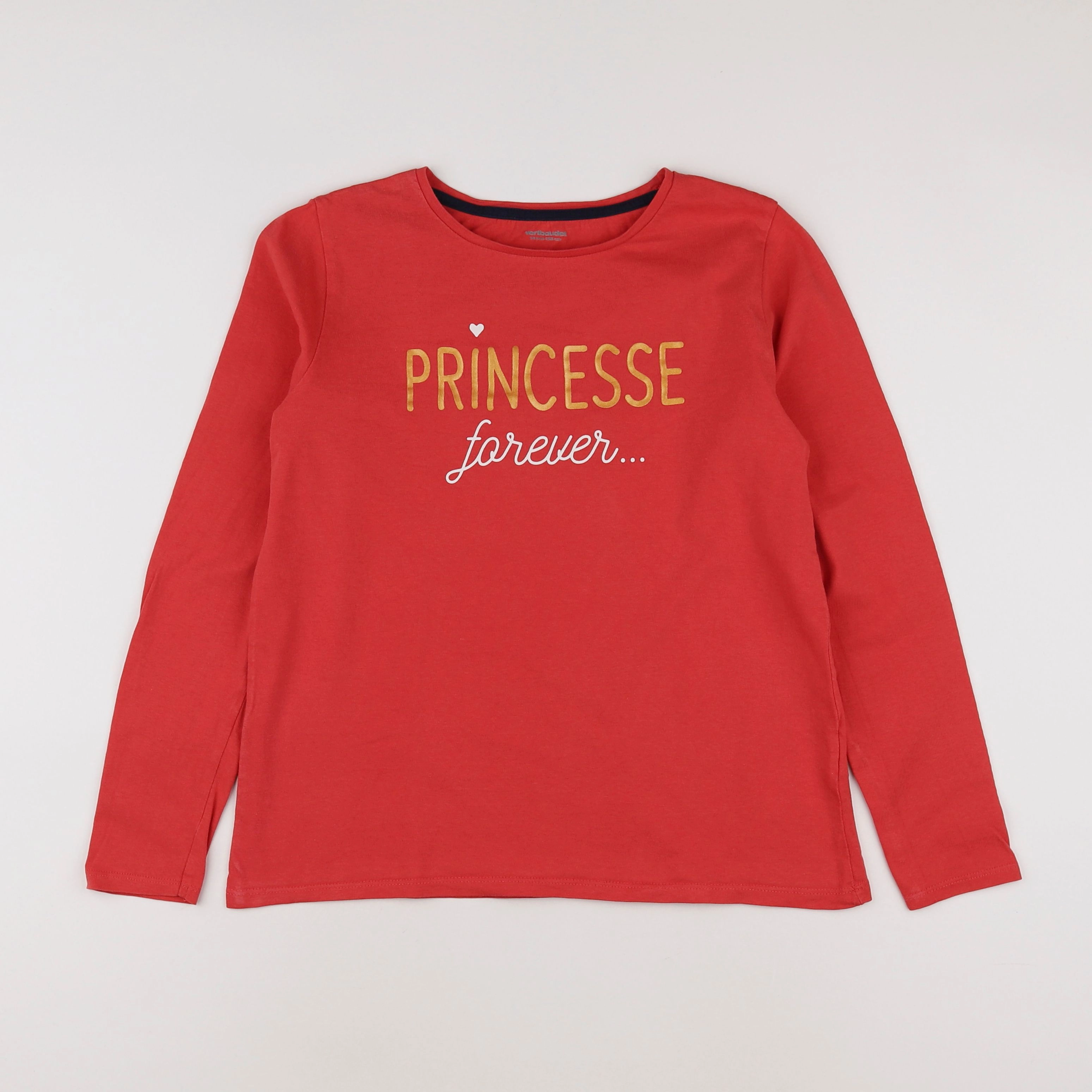 Vertbaudet - tee-shirt rouge, or - 14 ans