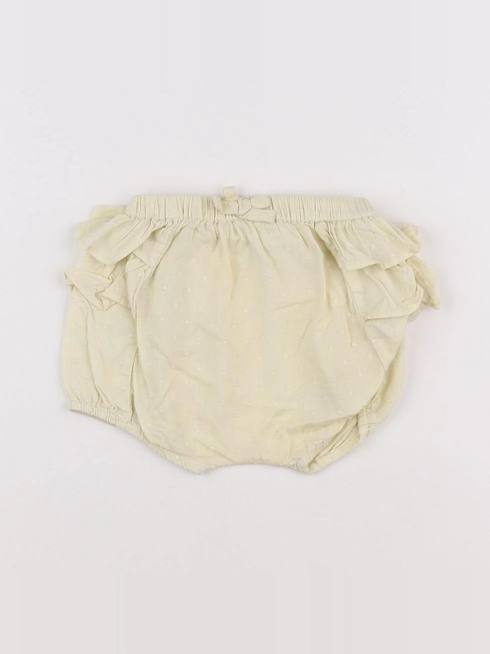 Boutchou - bloomer volants au dos jaune - 3 mois