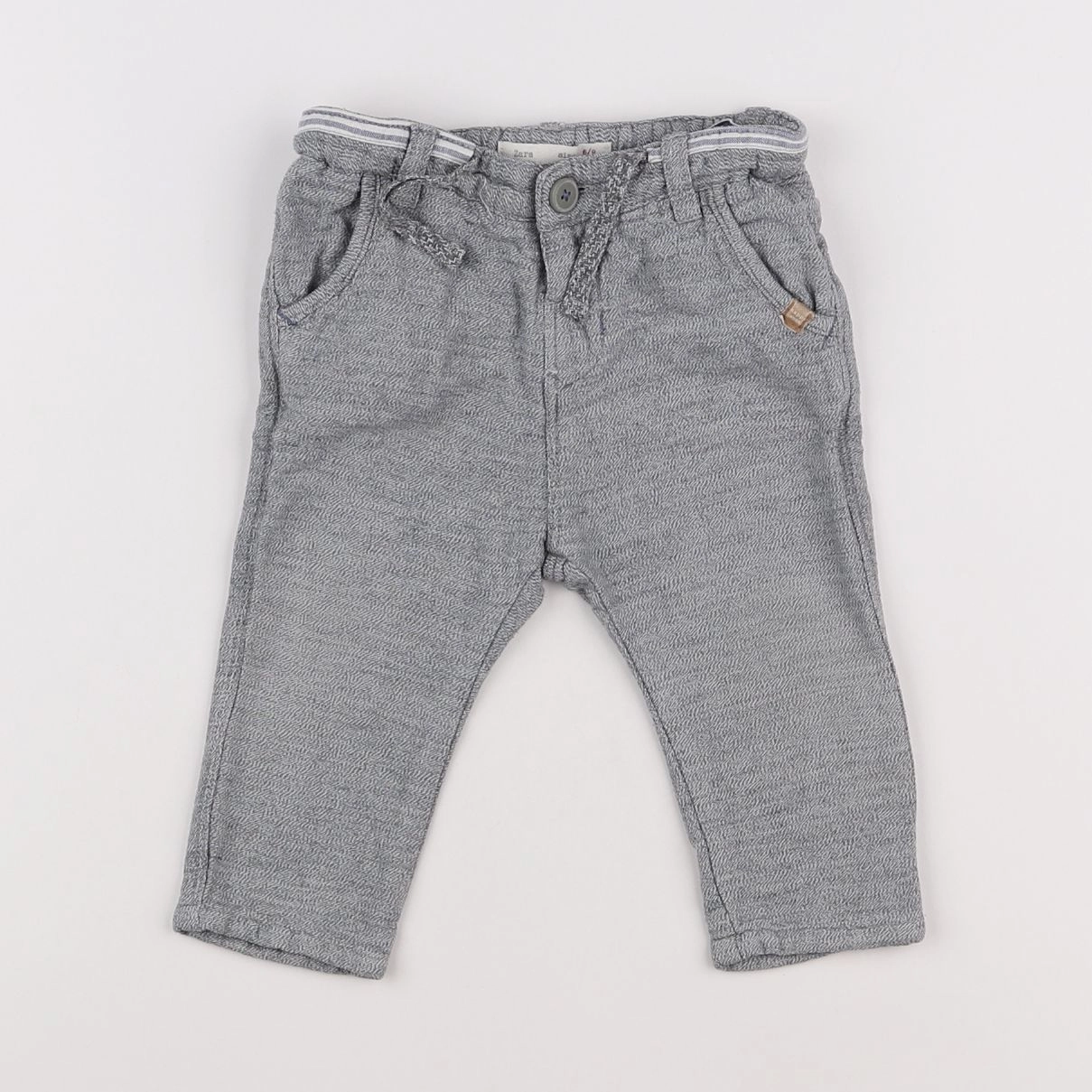 Zara - pantalon gris - 6/9 mois