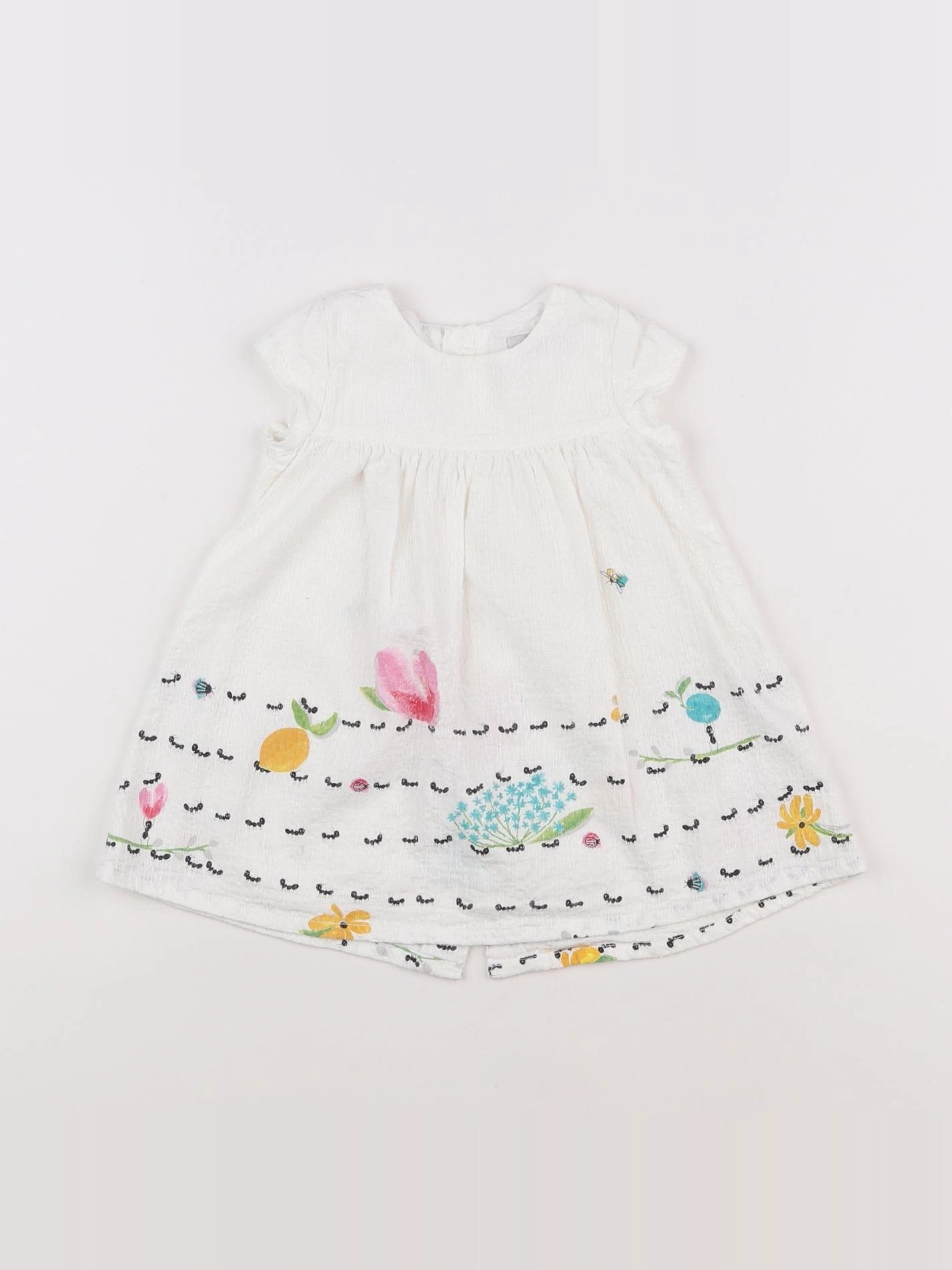Catimini - robe blanc - 12 mois