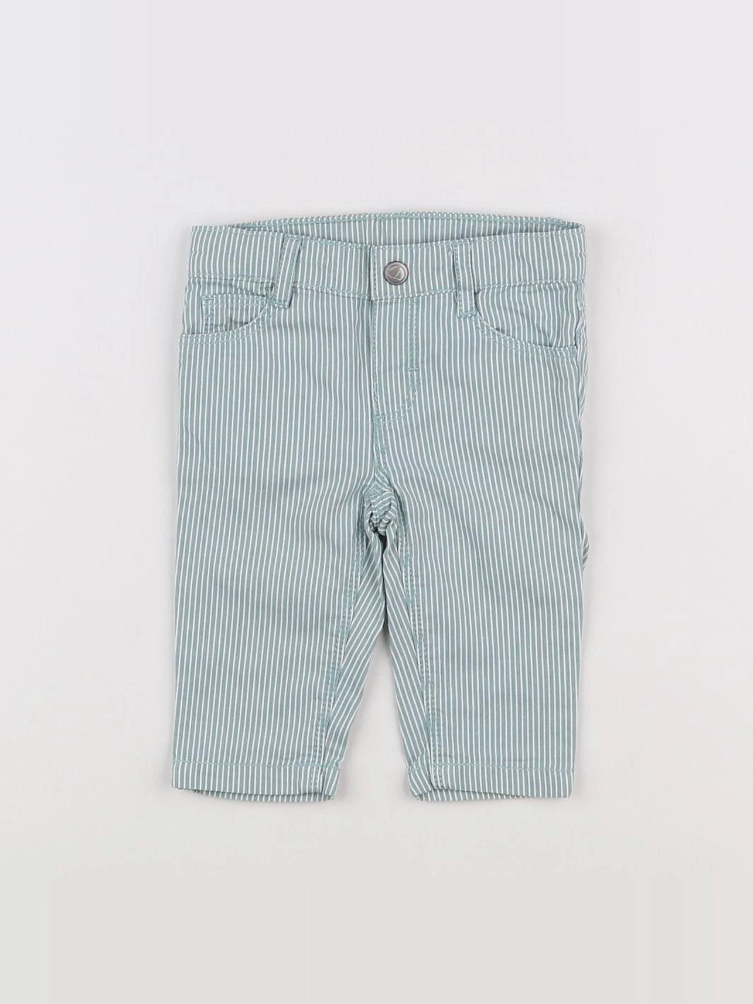Petit Bateau - pantalon vert - 3 mois
