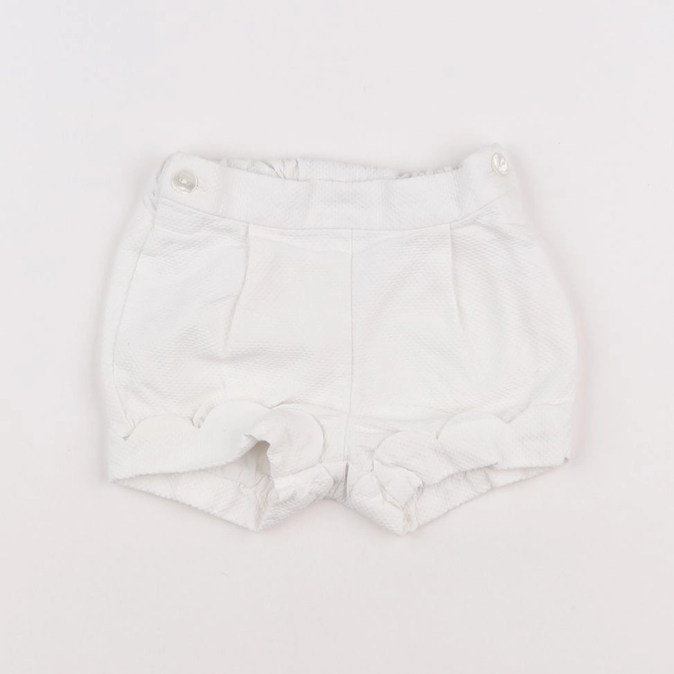 Jacadi - short blanc - 6 mois