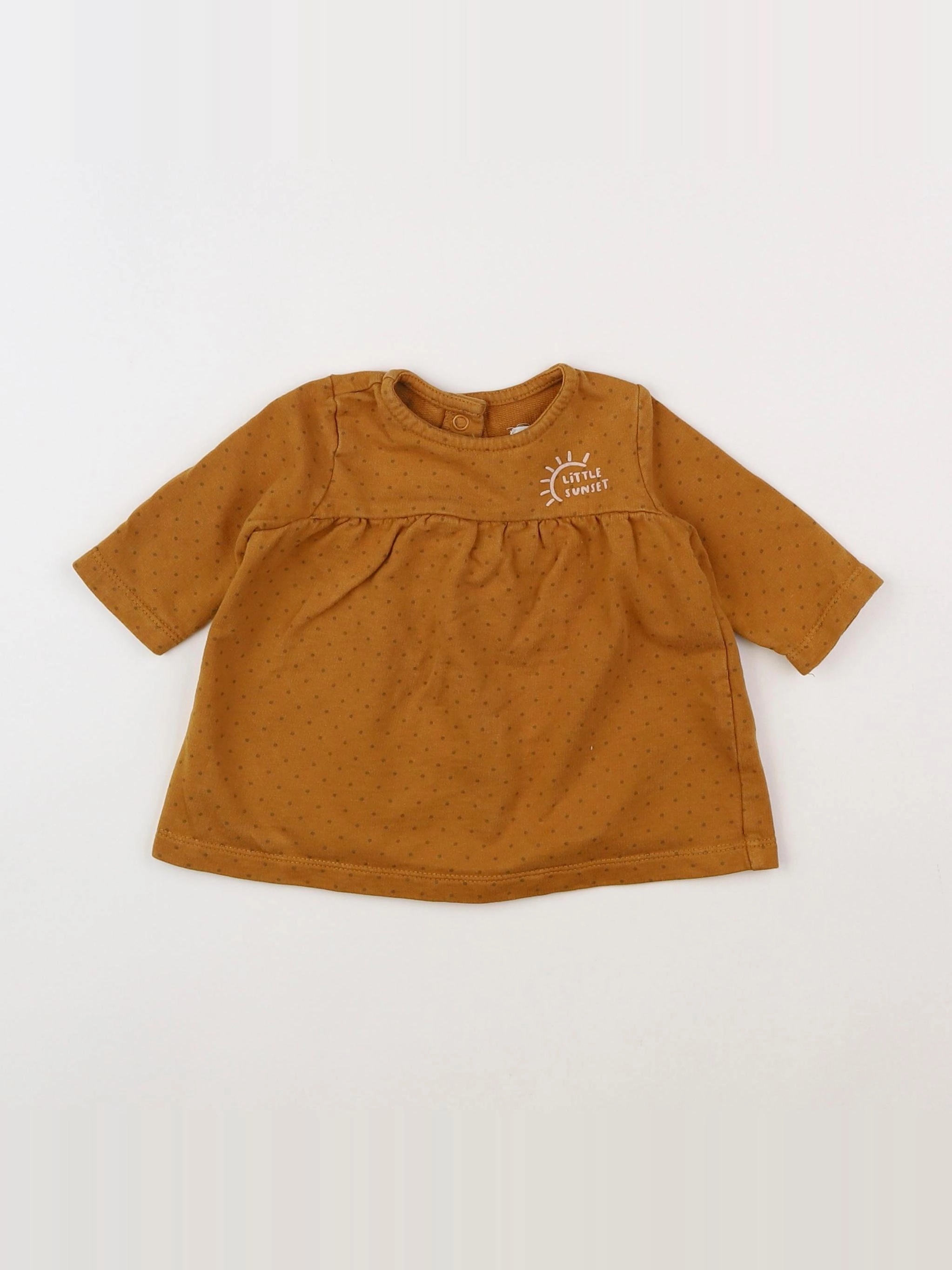 Vertbaudet - robe marron - 3 mois