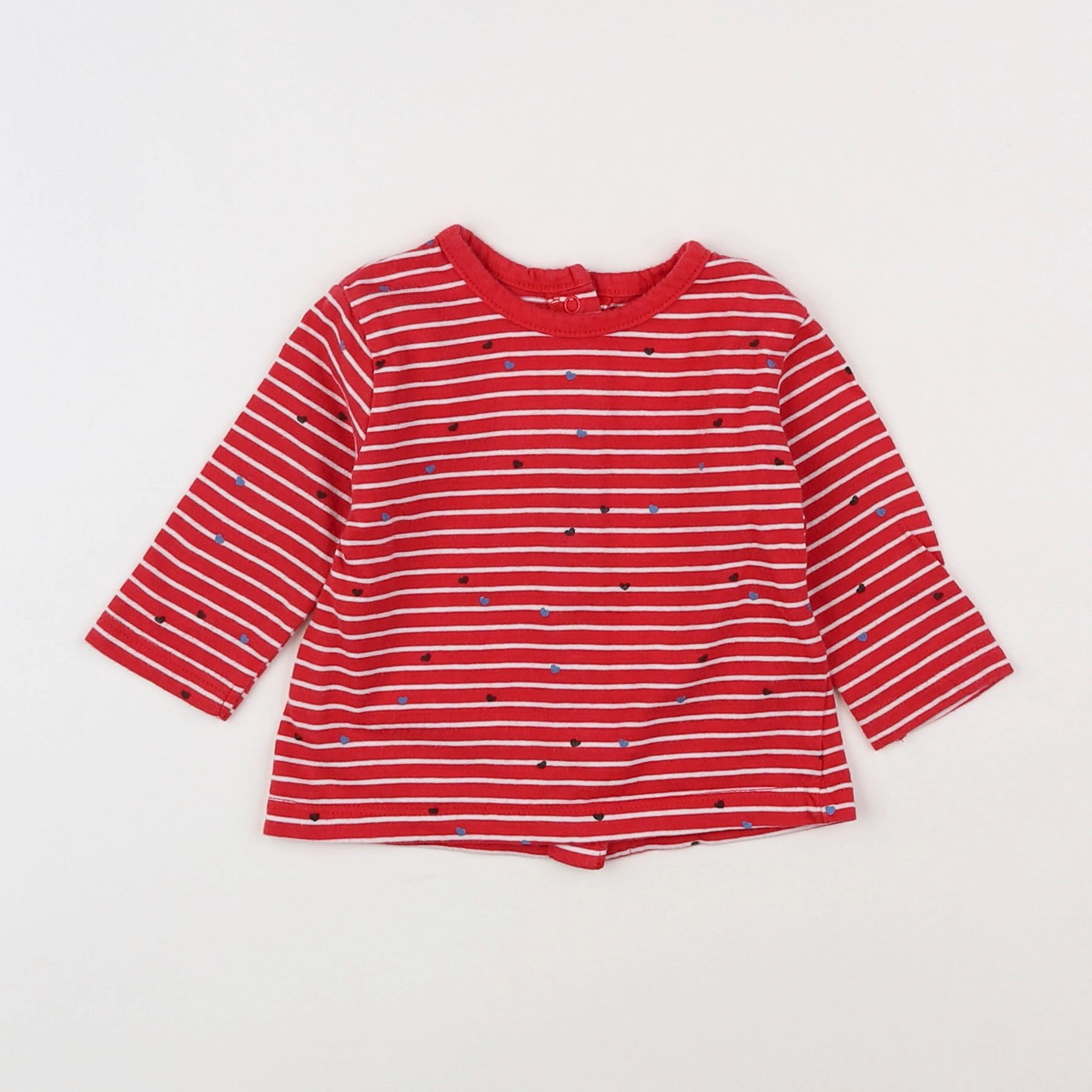 Vertbaudet - tee-shirt rouge - 3 mois