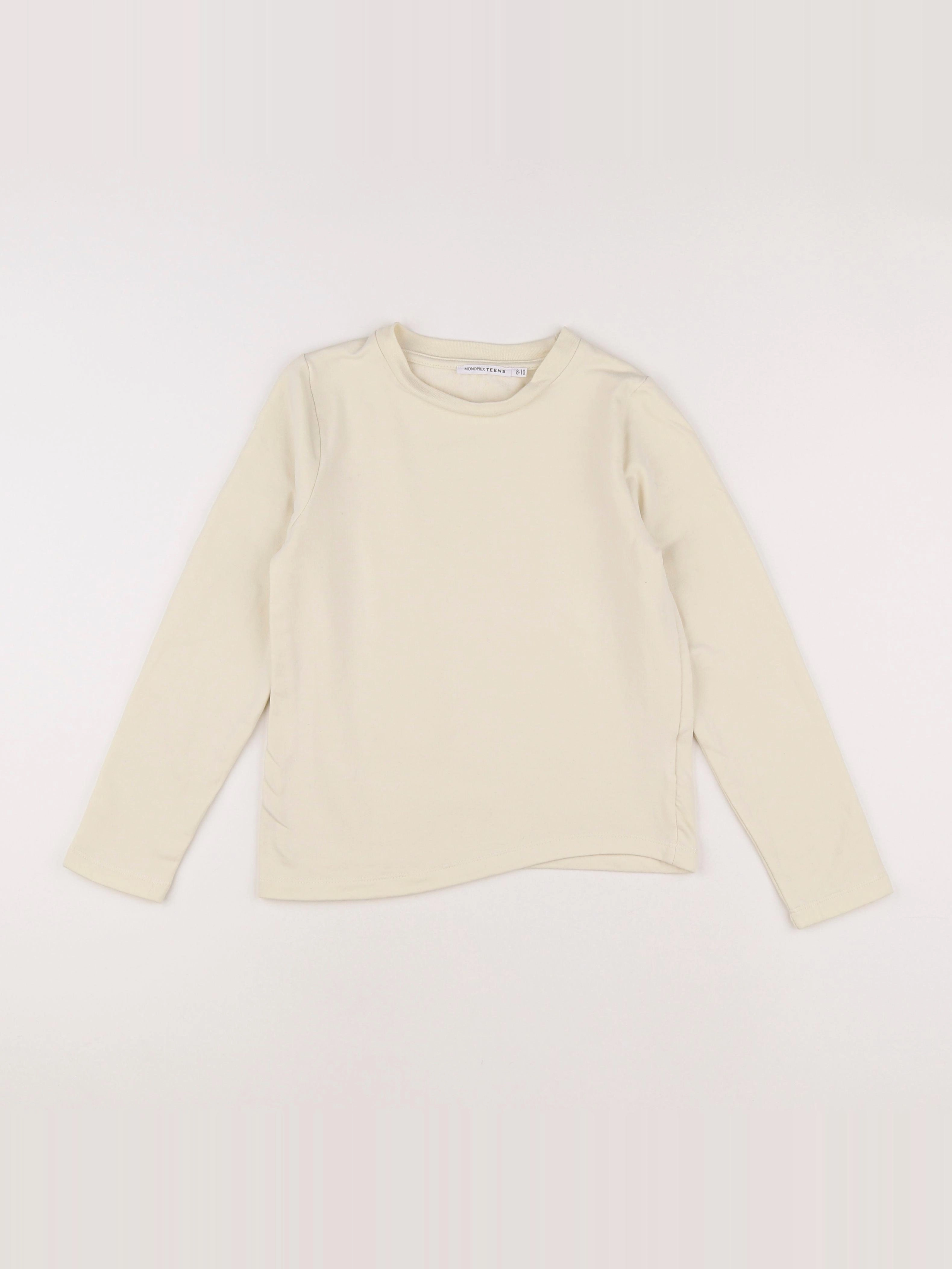 Monoprix - sweat jaune - 8/10 ans