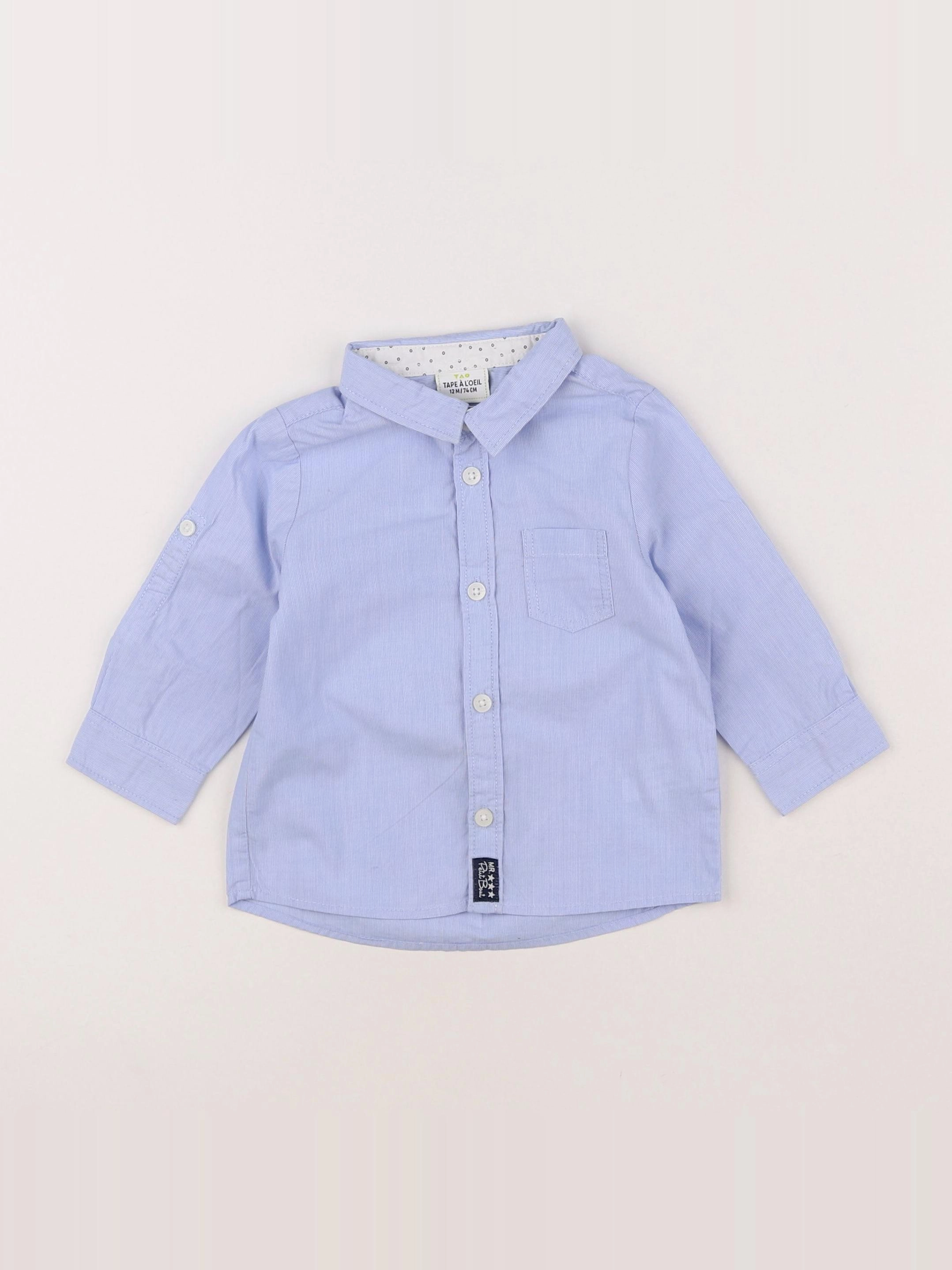 Tape à l'oeil - chemise bleu - 12 mois