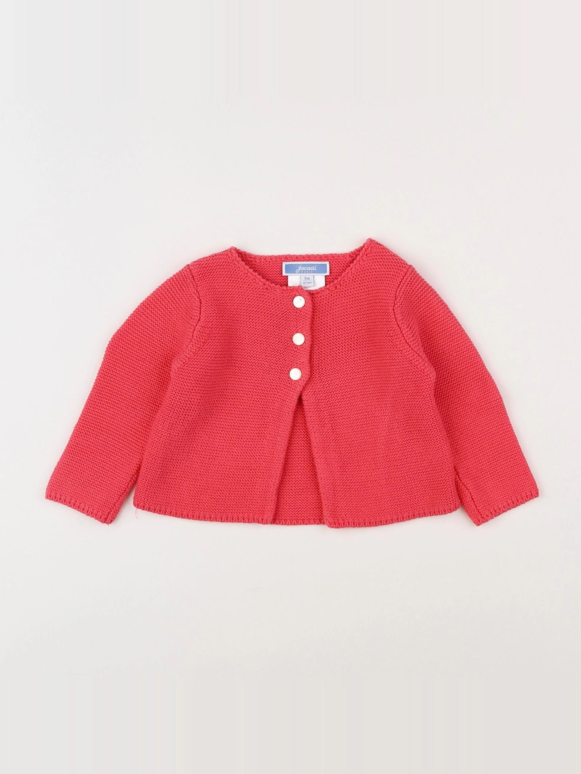 Jacadi - gilet rose - 6 mois