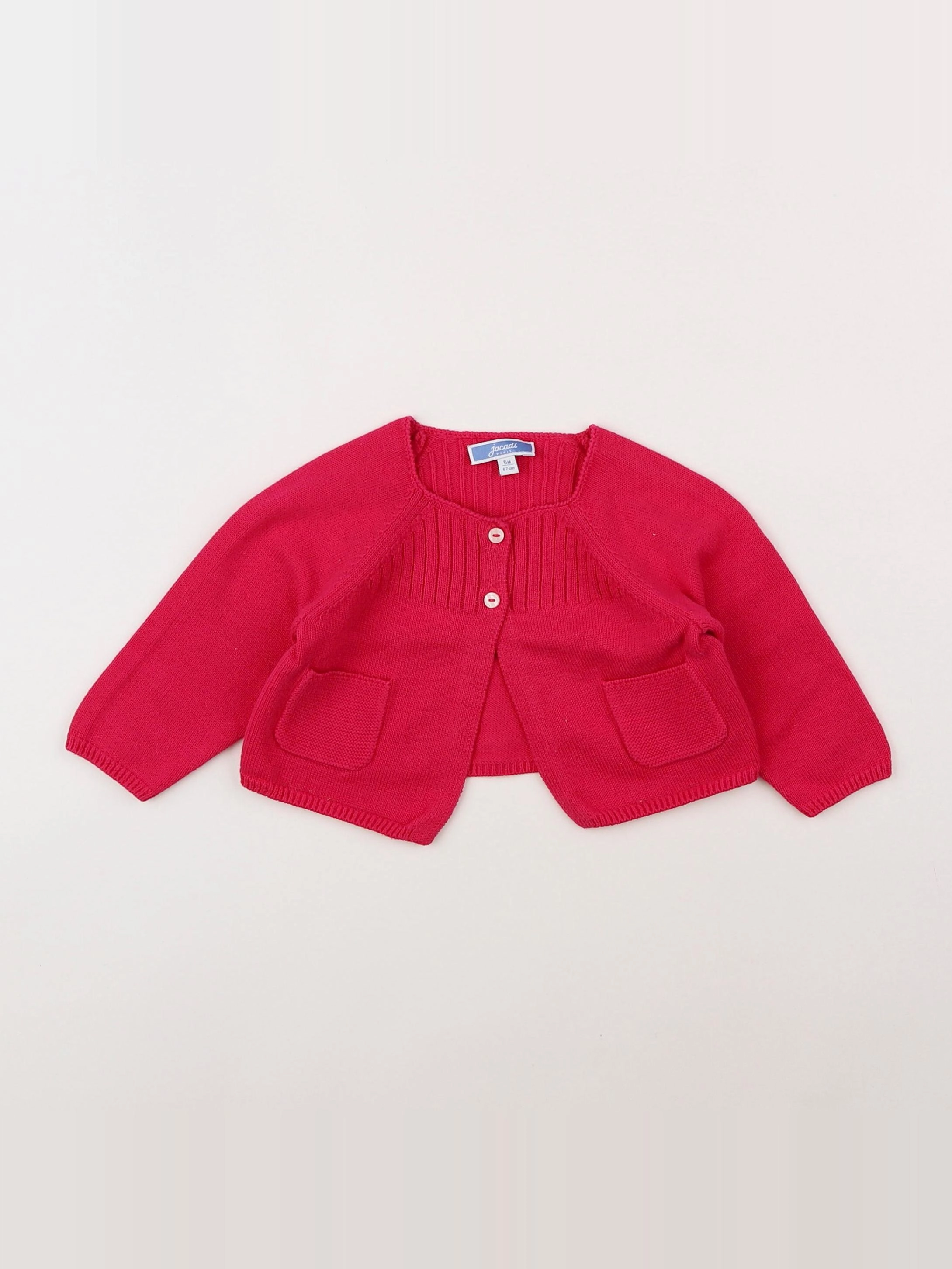 Jacadi - gilet rose - 6 mois