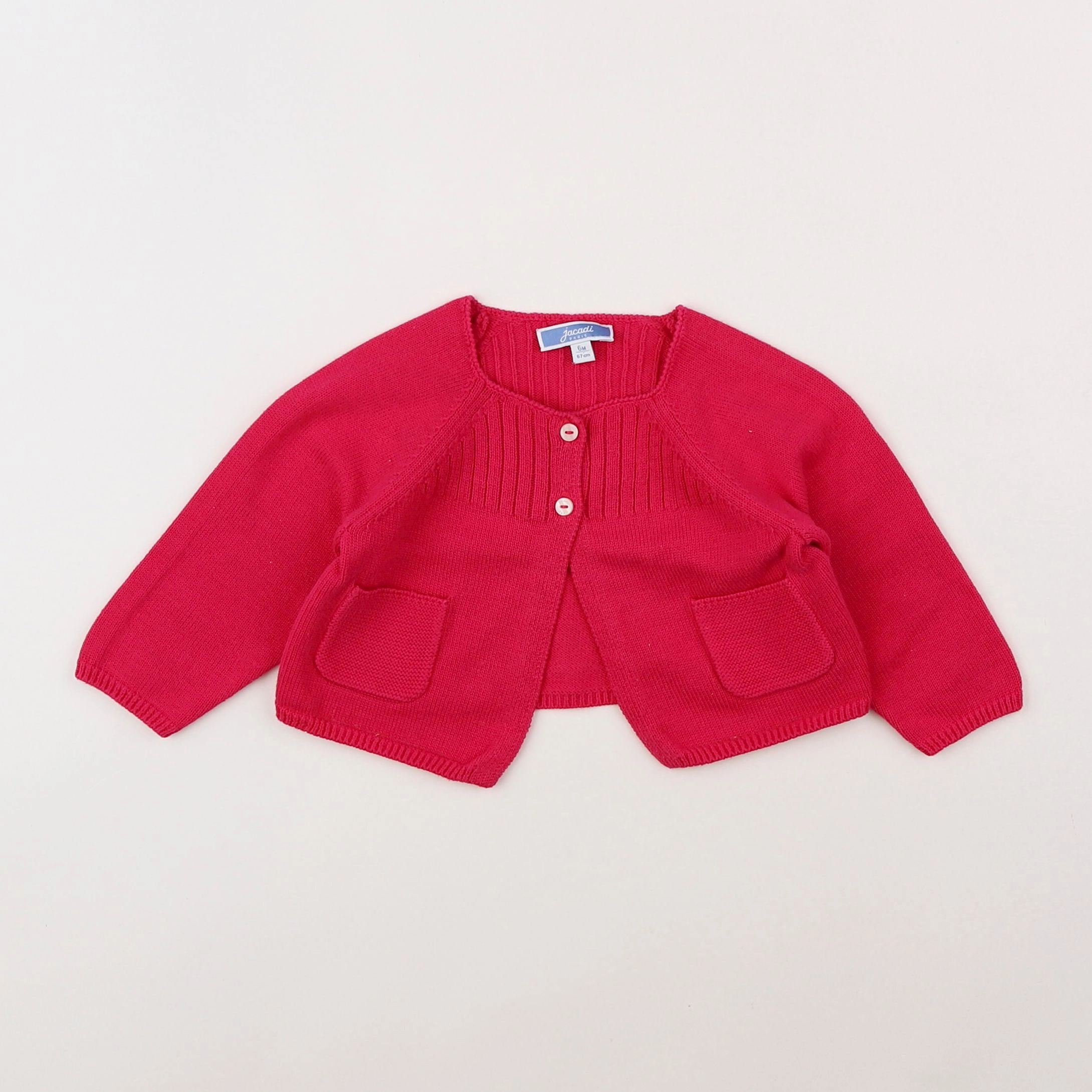 Jacadi - gilet rose - 6 mois