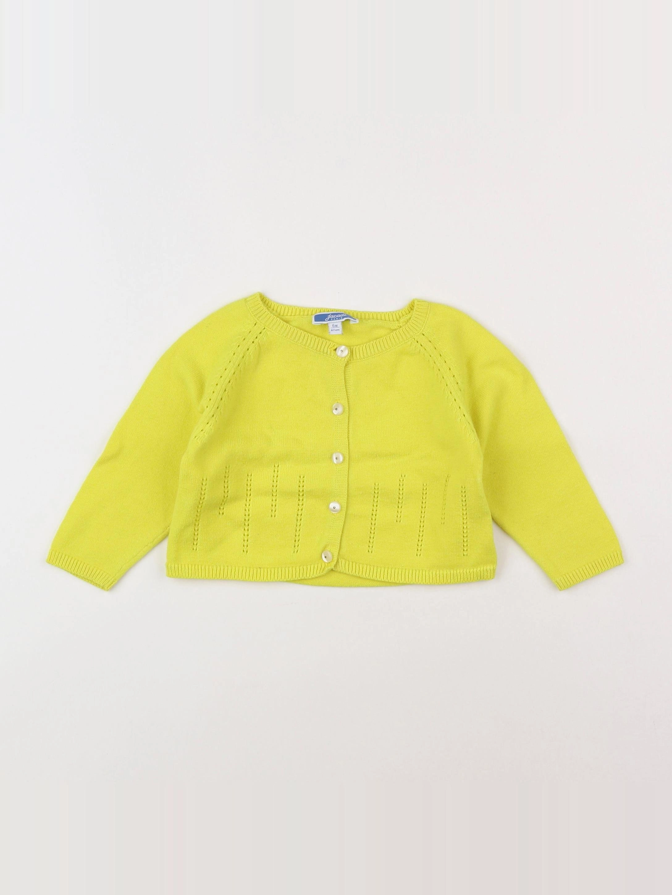 Jacadi - gilet jaune fluo - 6 mois