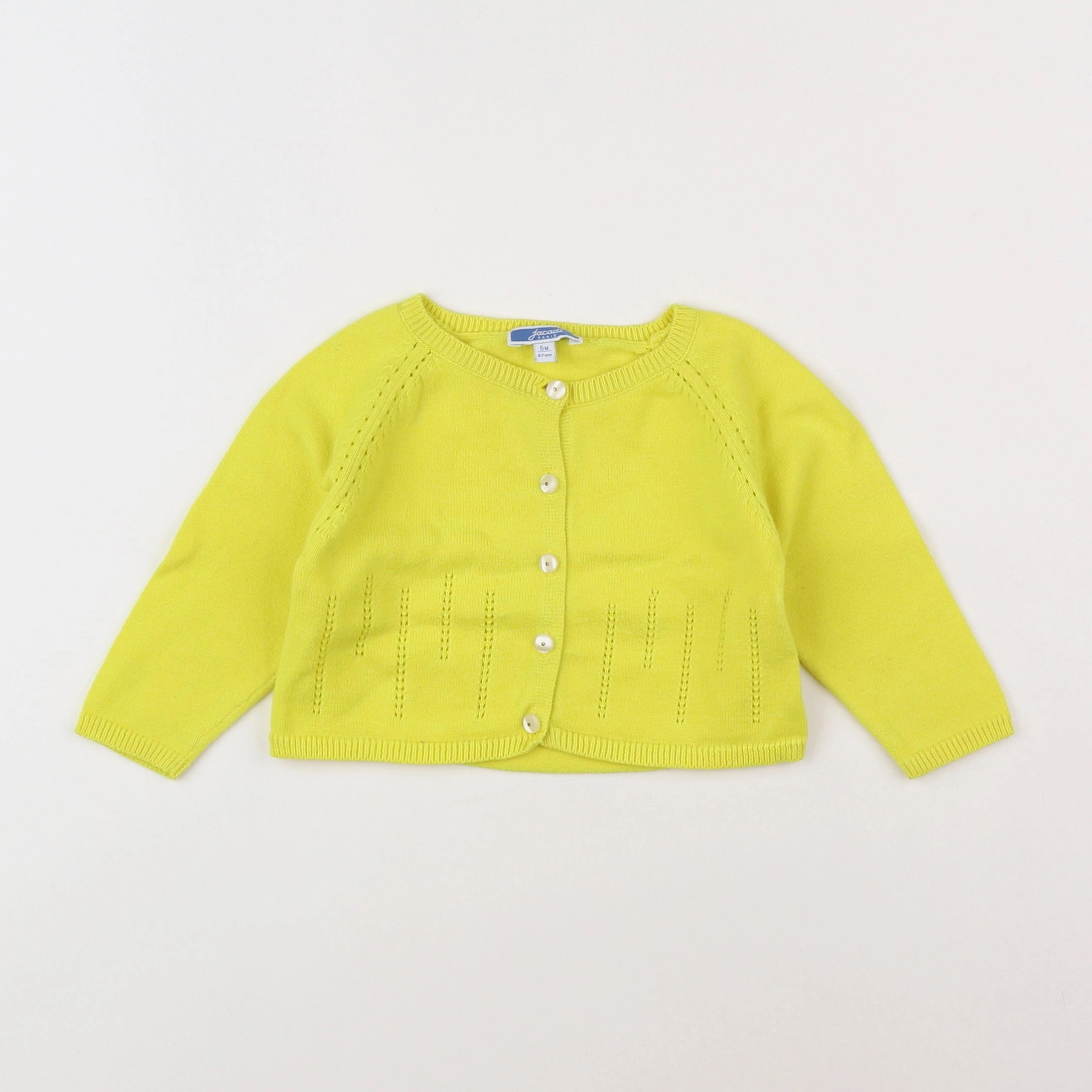 Jacadi - gilet jaune fluo - 6 mois