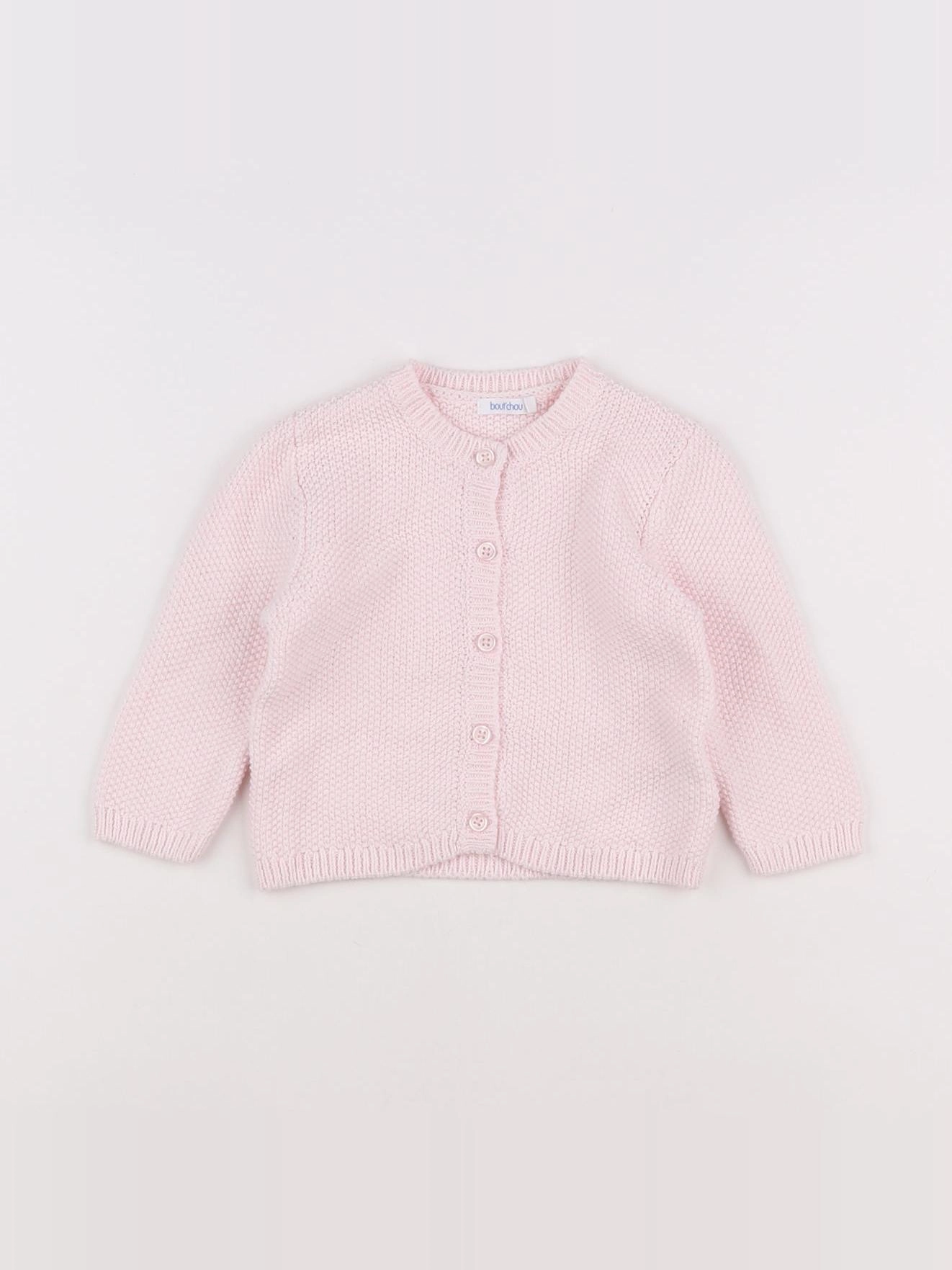 Boutchou - gilet rose - 6 mois