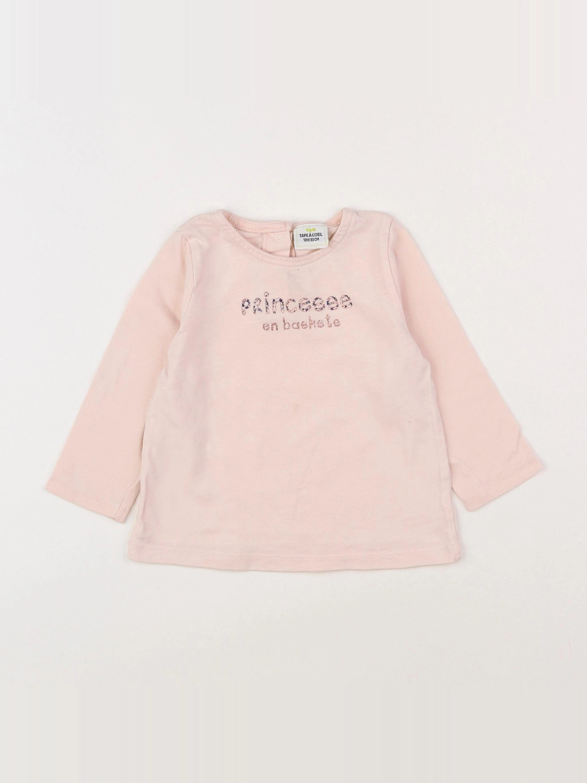 Tape à l'oeil - tee-shirt rose - 18 mois