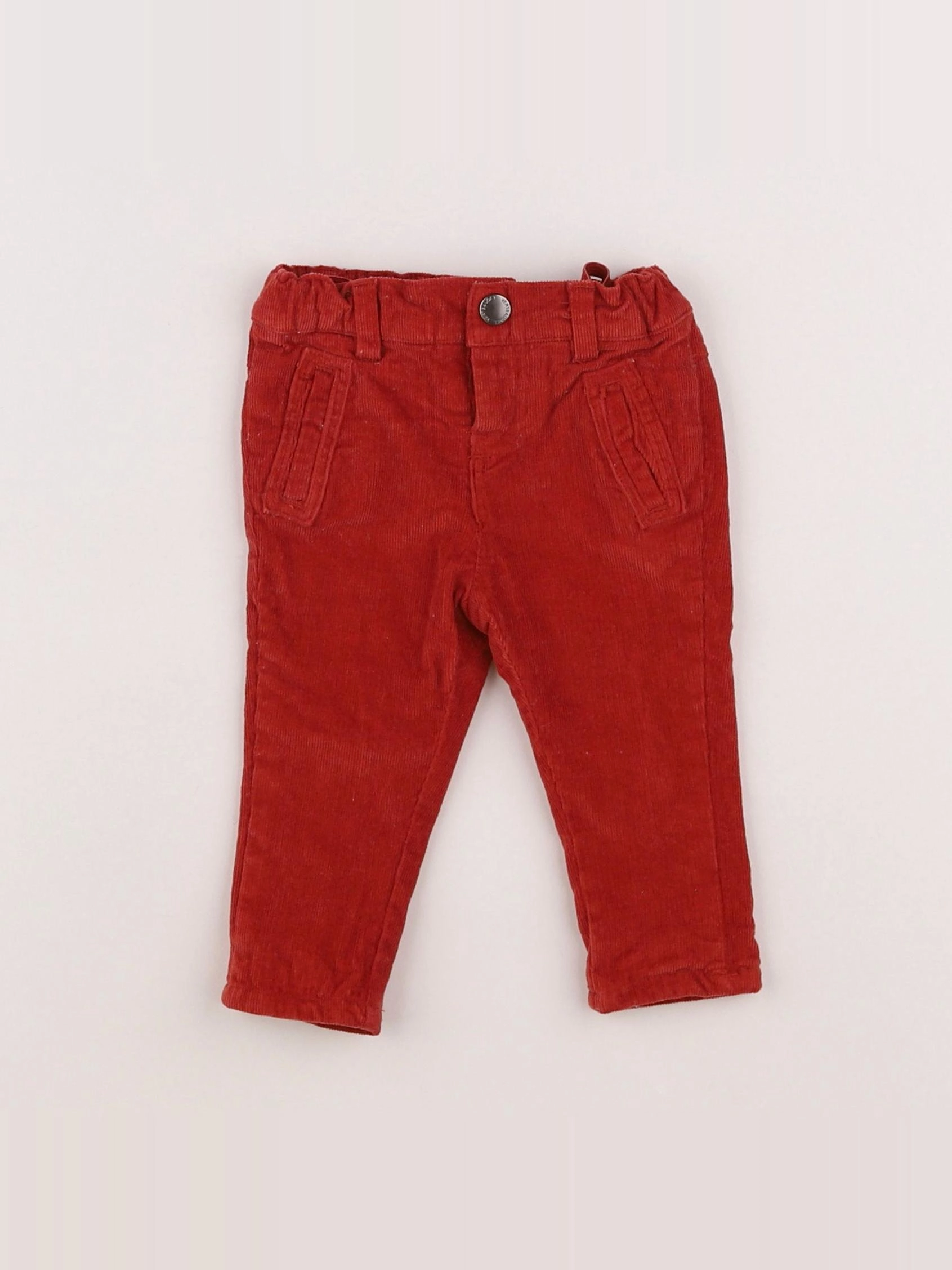 Vertbaudet - pantalon rouge - 3 mois