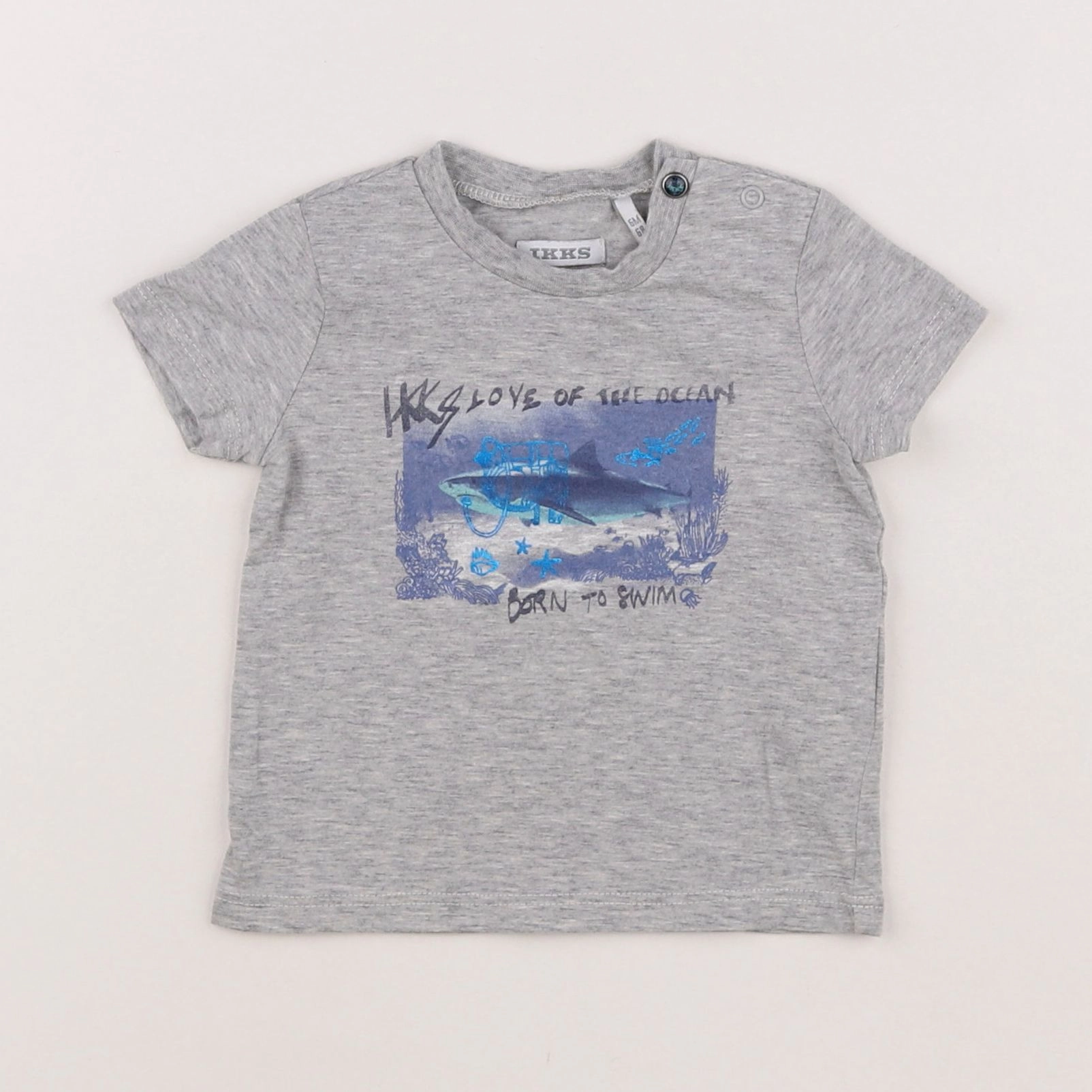 IKKS - tee-shirt gris - 6 mois