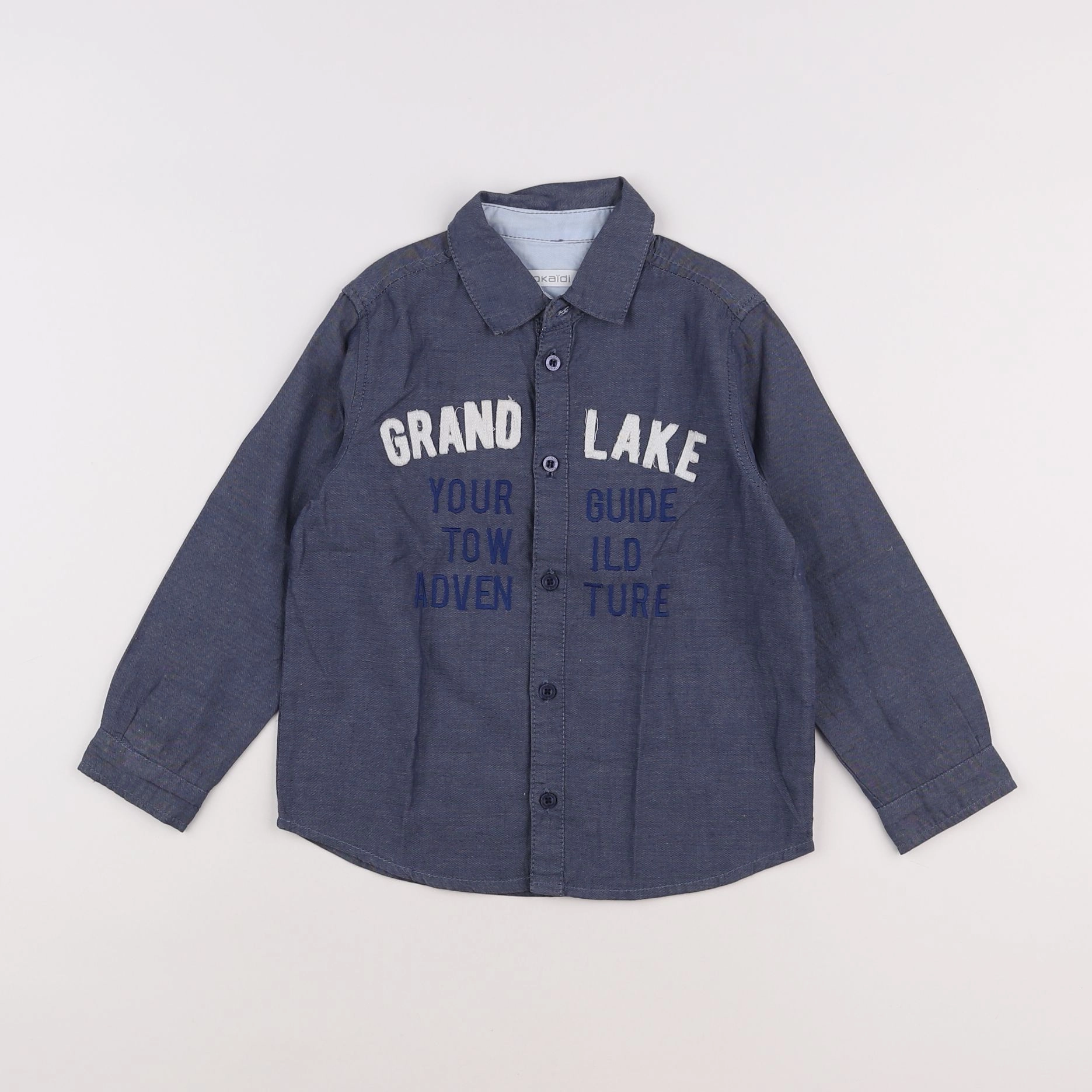 Okaidi - chemise bleu - 4 ans