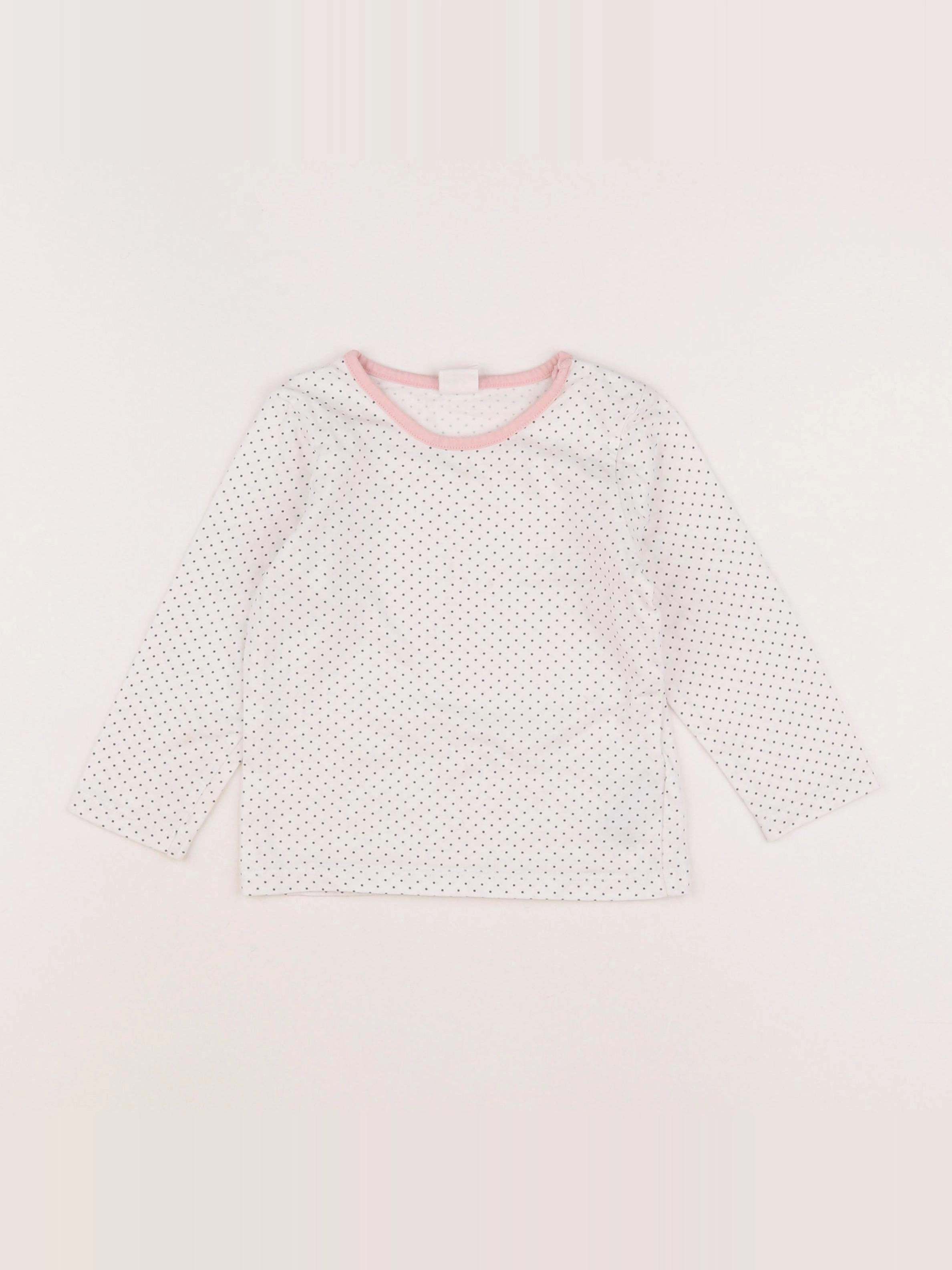 H&M - tee-shirt blanc - 12/18 mois