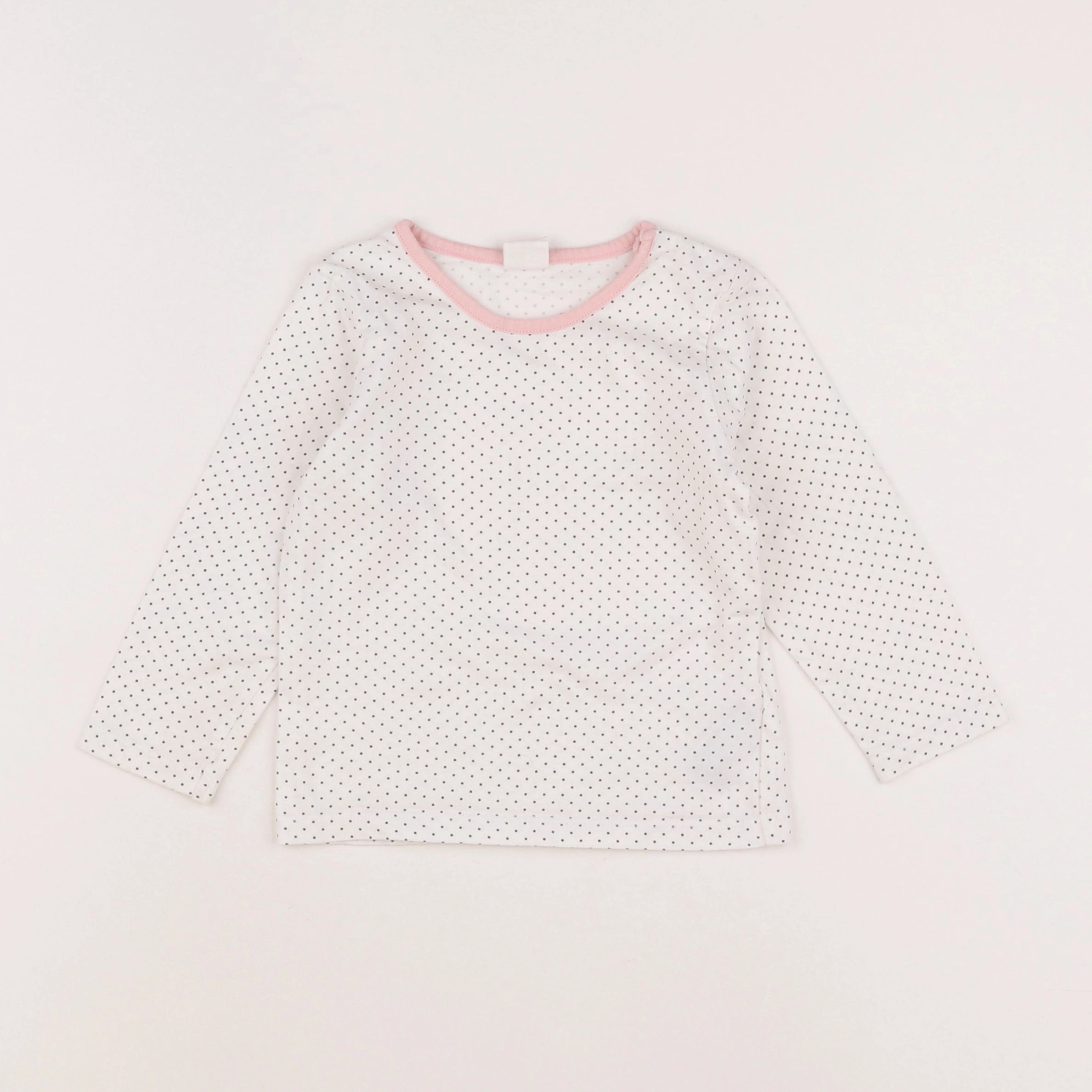 H&M - tee-shirt blanc - 12/18 mois