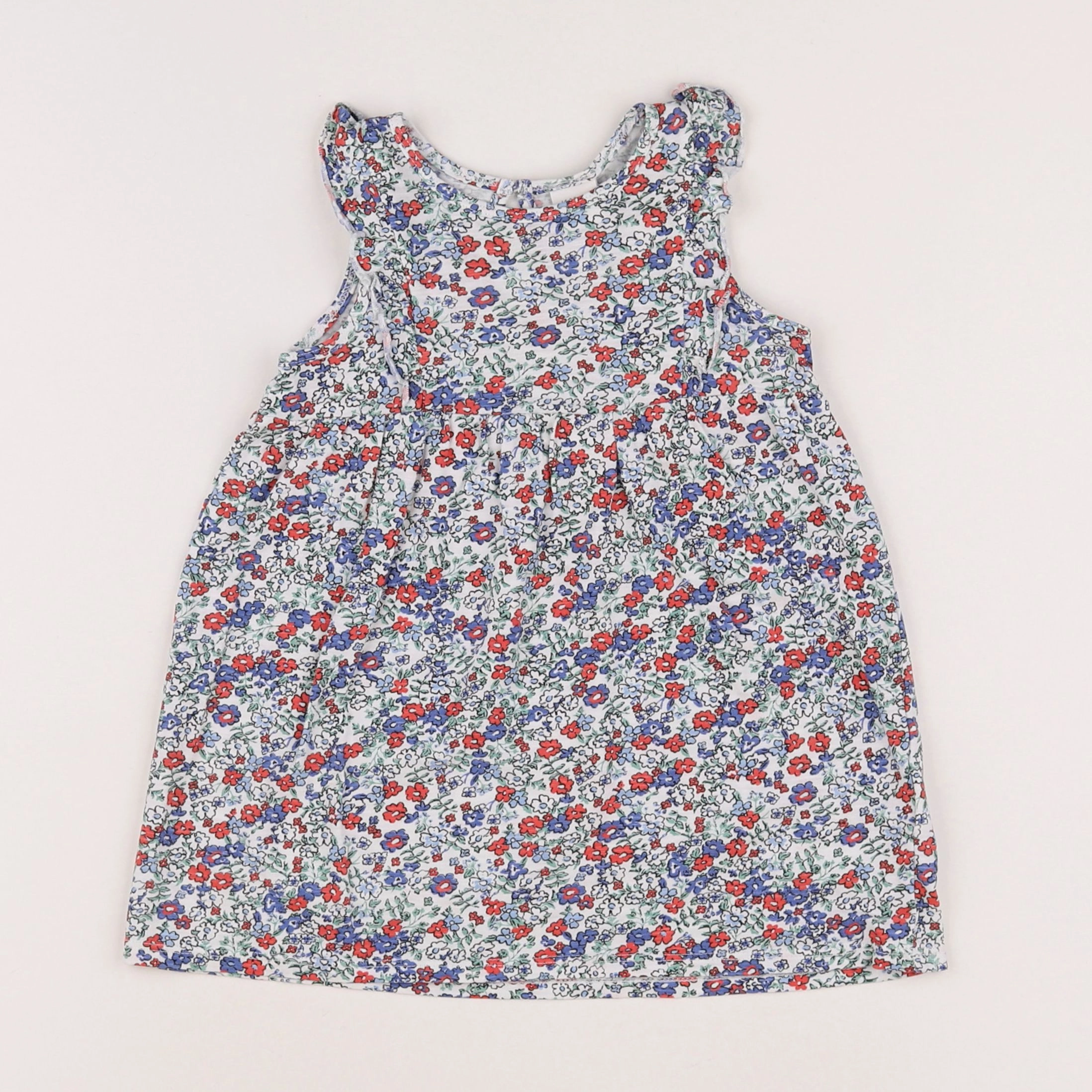 H&M - robe bleu - 12/18 mois