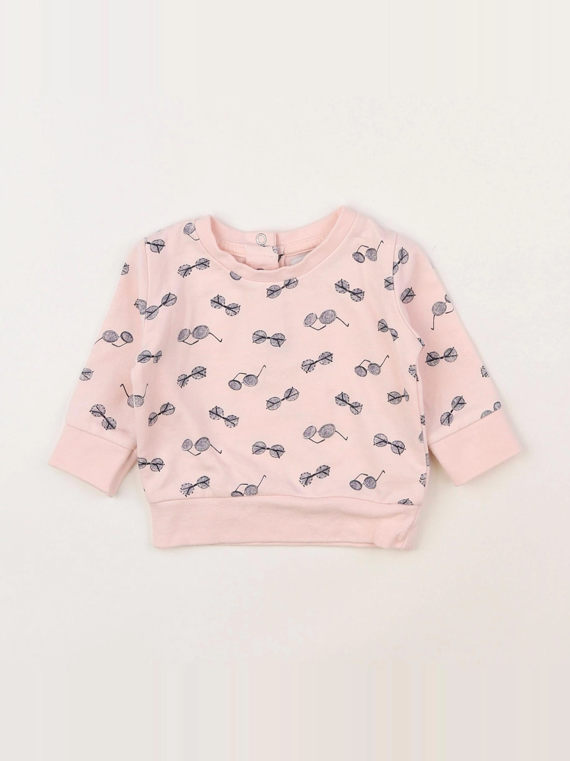 La Redoute - sweat rose - 3/6 mois