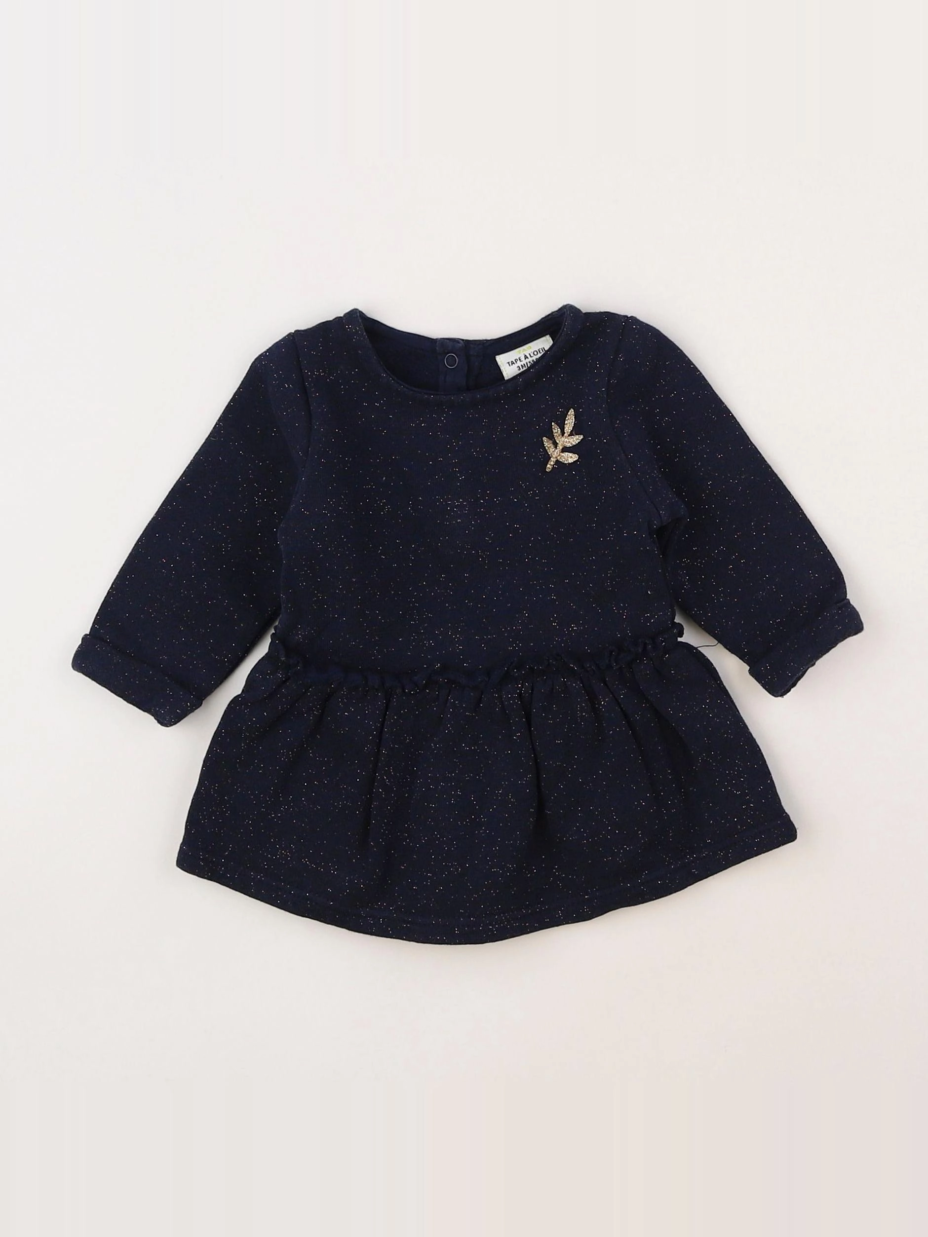 Tape à l'oeil - robe bleu - 3 mois